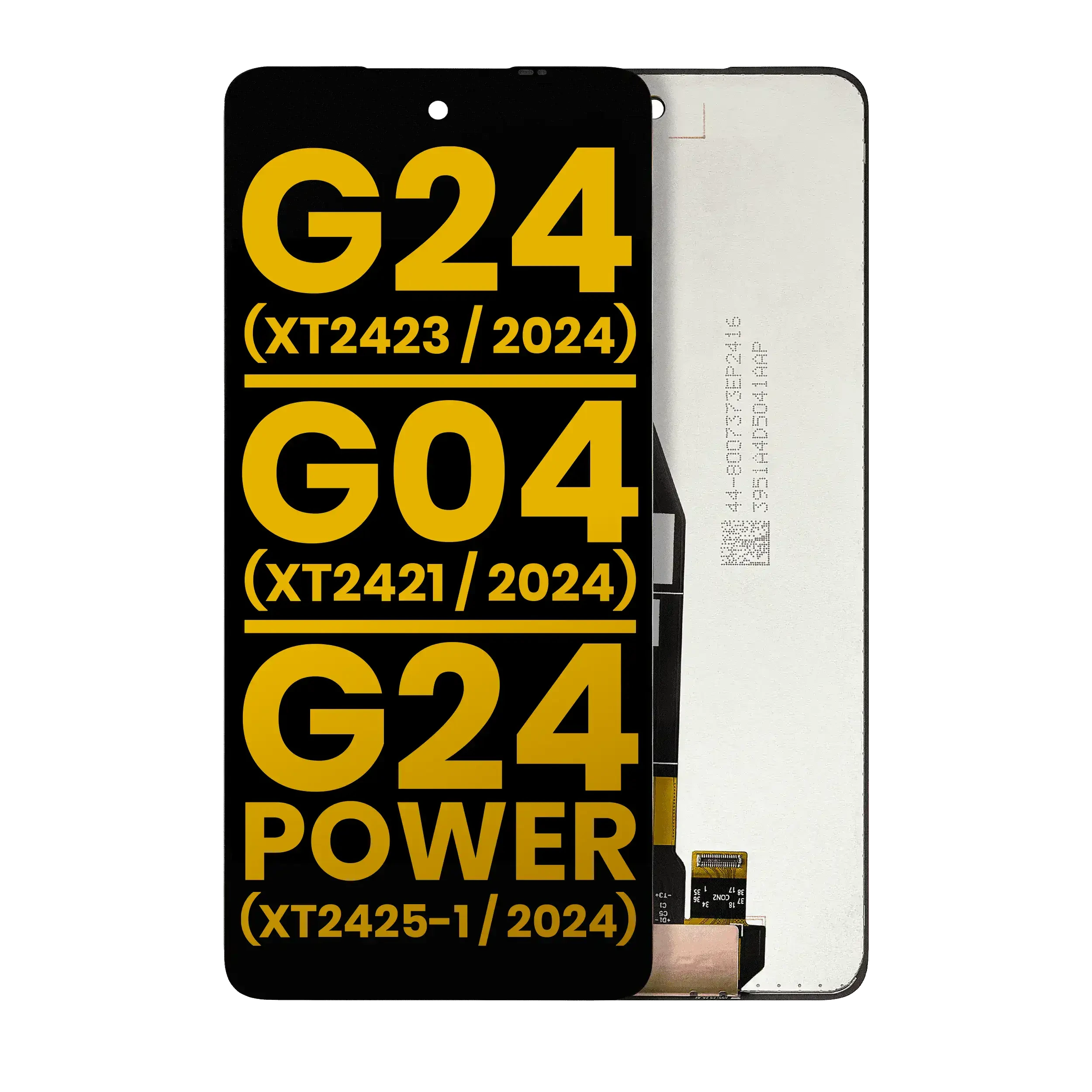 Display LCD completo senza Frame per Motorola Moto G24 (XT2423 / 2024) / G04 (XT2421 / 2024) / G24 Power (XT2425-1 / 2024) / G04S (XT2421-8) / E14 (XT2421-12) (Refurbished) (tutti i colori)