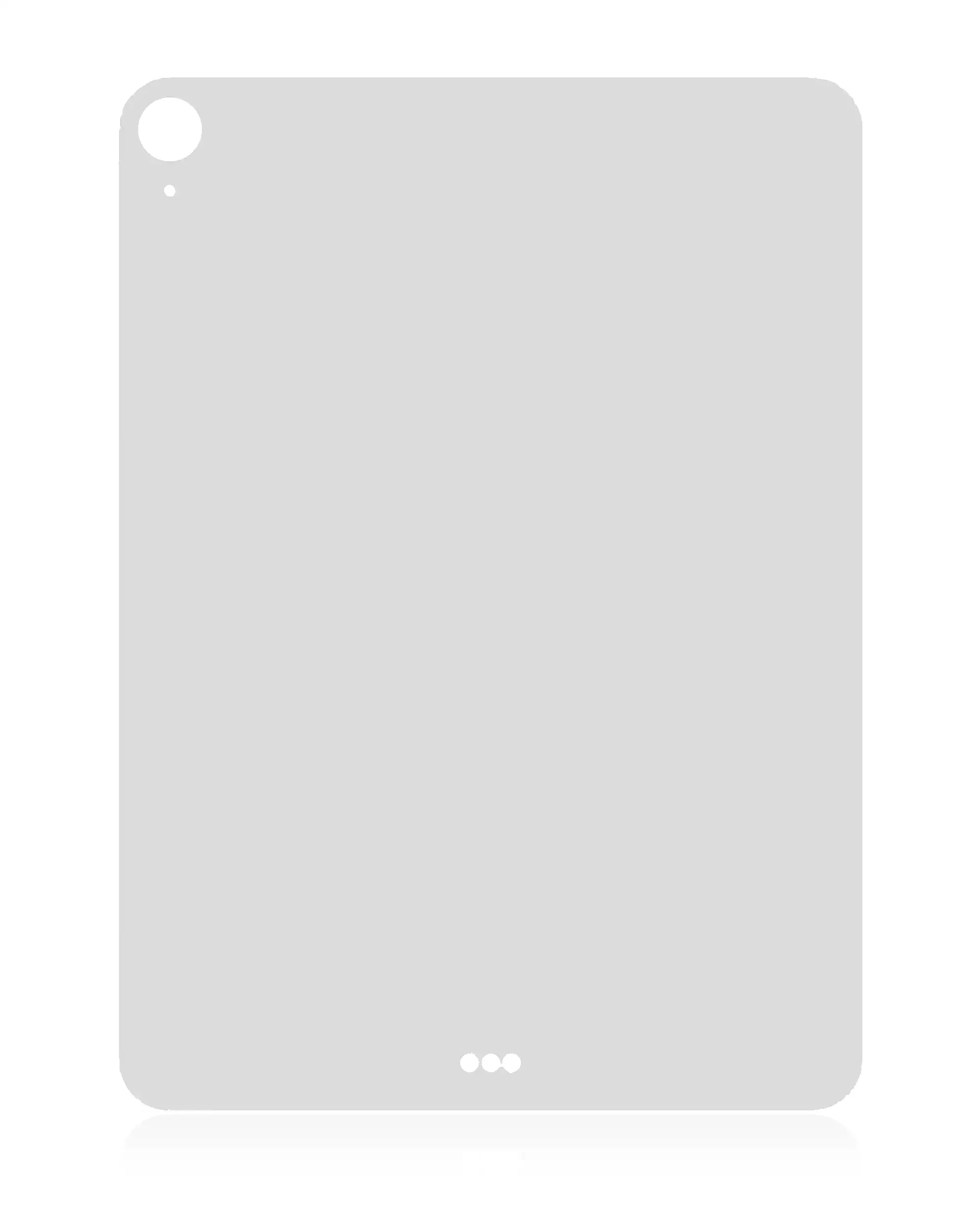 Bottom Skin per iPad 5 (2017) / iPad 6 (2018) (Cellular) (Argento)
