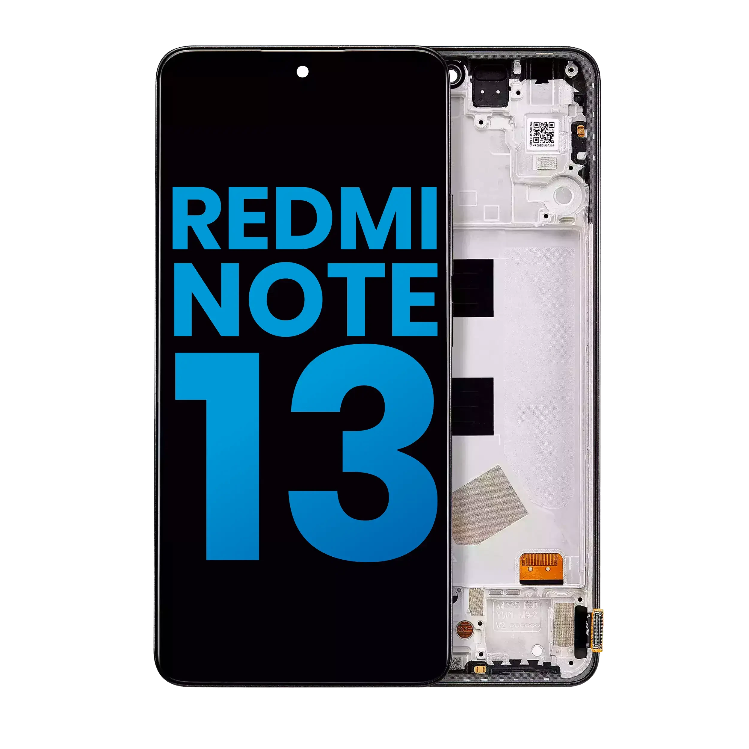 Display LCD completo con Frame per Xiaomi Redmi Note 13 4G (Aftermarket: Incell) (Mezzanotte Nero)