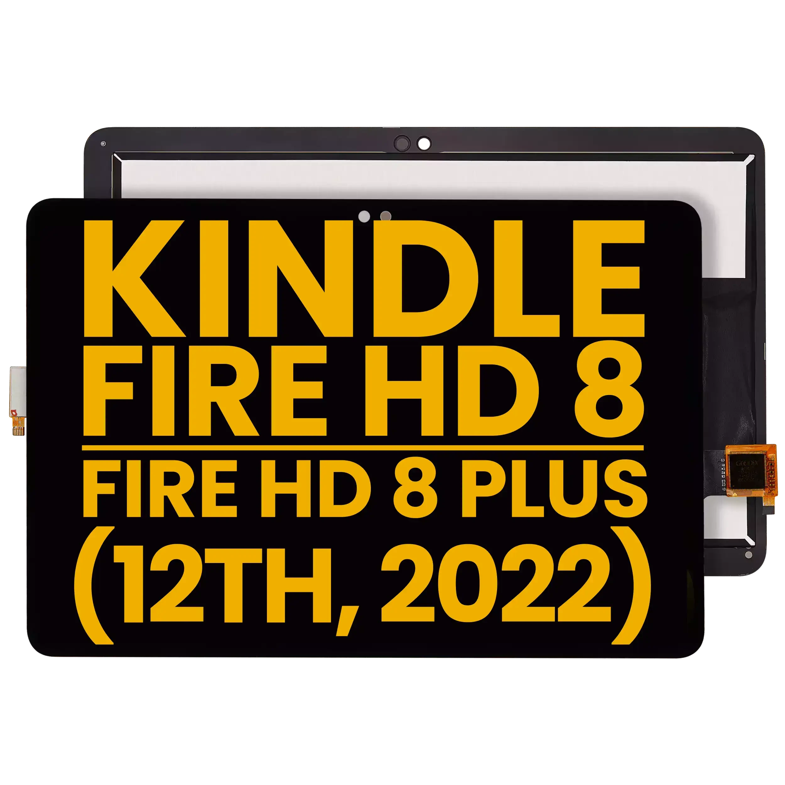 Display LCD completo senza Frame per Amazon Kindle Fire HD 8 (12th Gen, 2022) / HD 8 Plus (12th Gen, 2022) (Refurbished) (tutti i colori)
