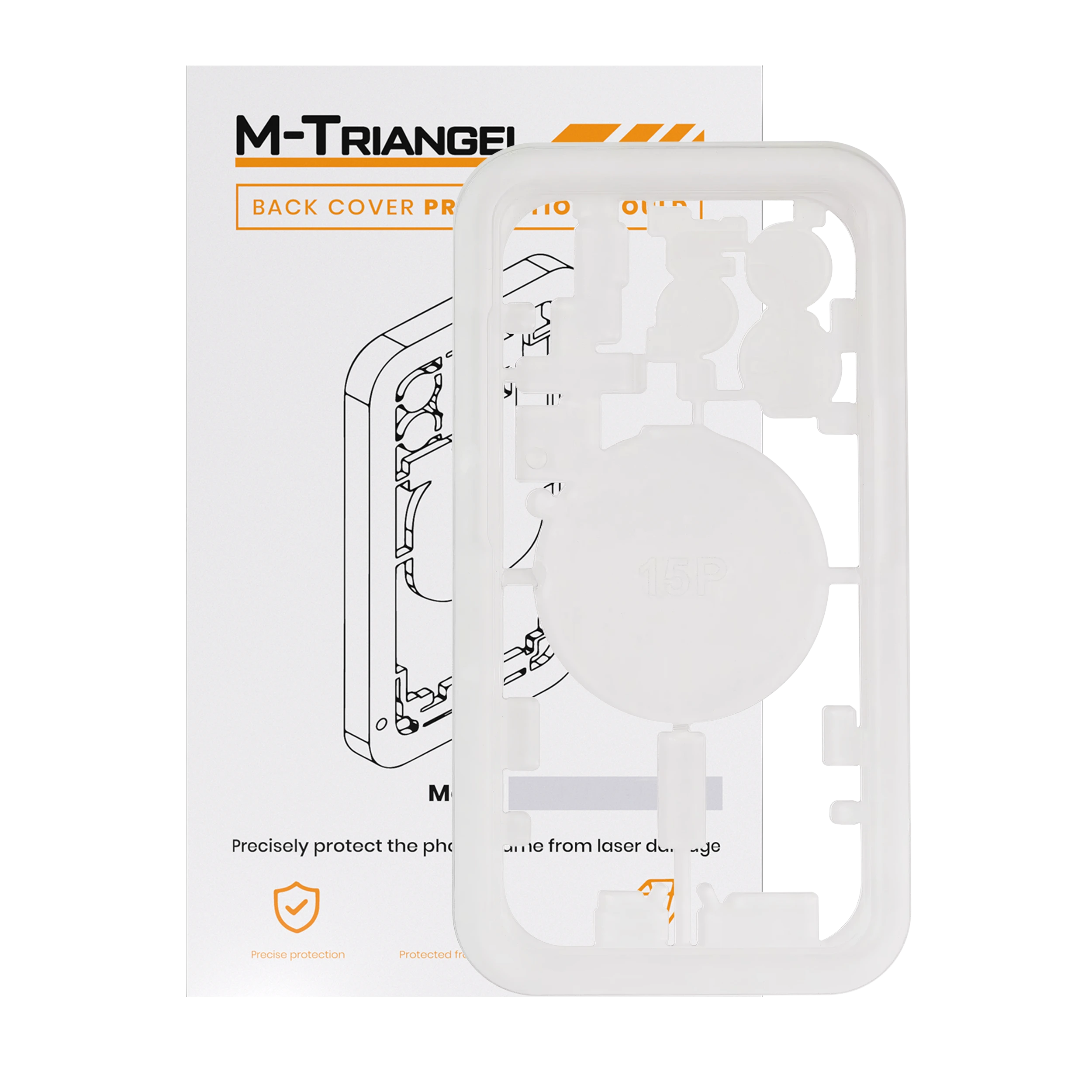 Laser Machine Protection Mold per iPhone 15 Pro (M-Triangel)