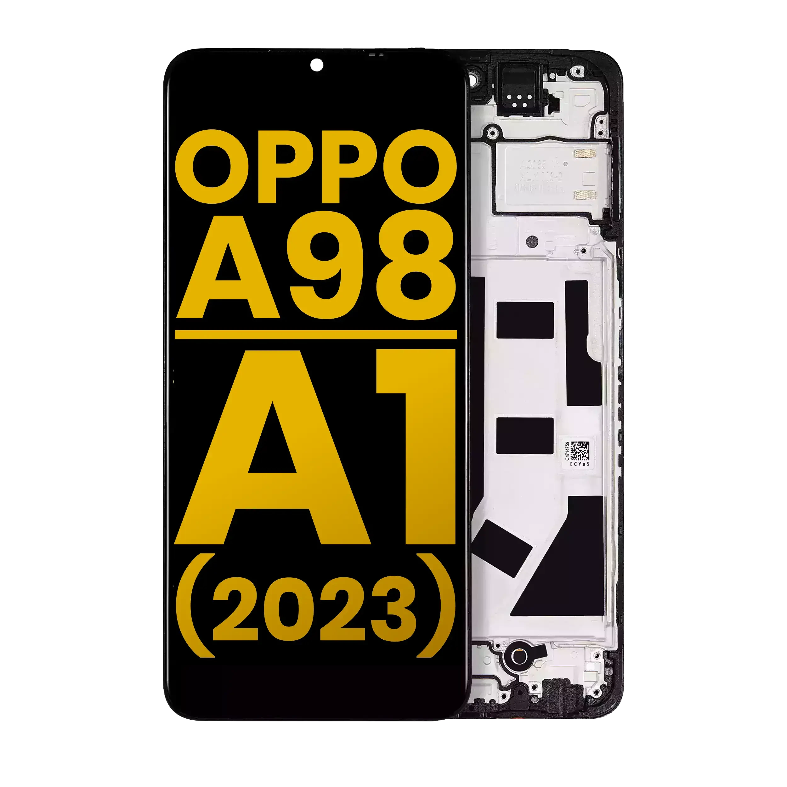 Display LCD completo con Frame per OPPO A98 / A1 (2023) (Refurbished) (tutti i colori)