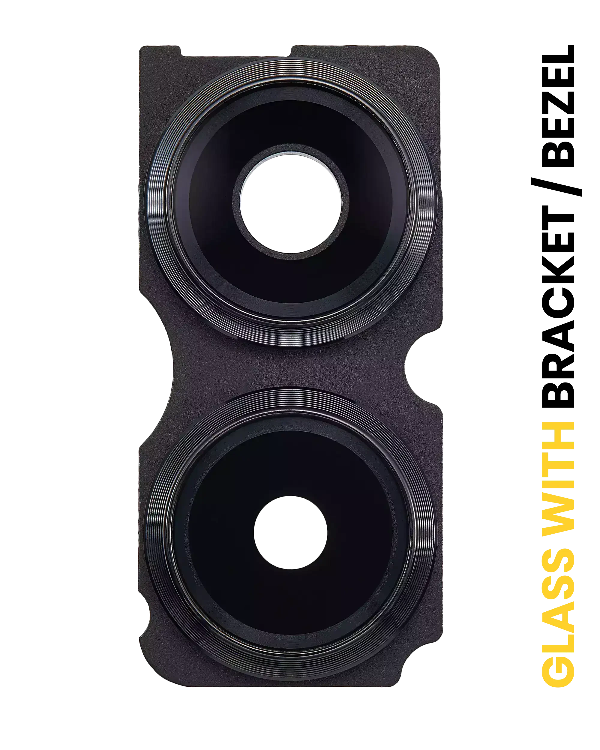 Fotocamera posteriore (Wide e Ultrawide) Lente con staffa / Cornice per Xiaomi Redmi Note 13 Pro Plus 5G (Nero)