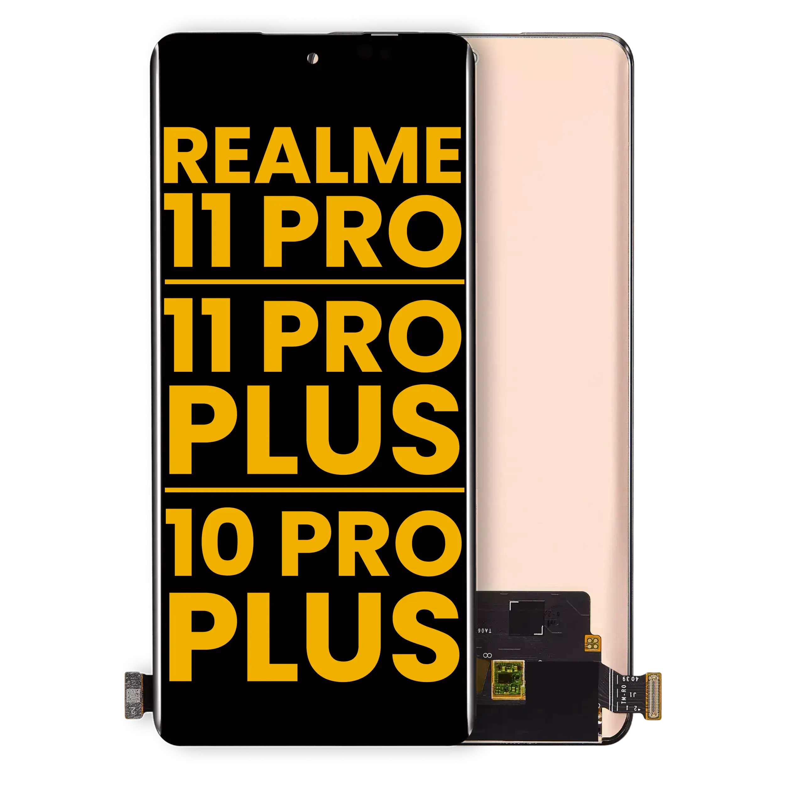 Display OLED completo senza Frame per Realme 11 Pro / 11 Pro Plus / 10 Pro Plus (Refurbished) (tutti i colori)
