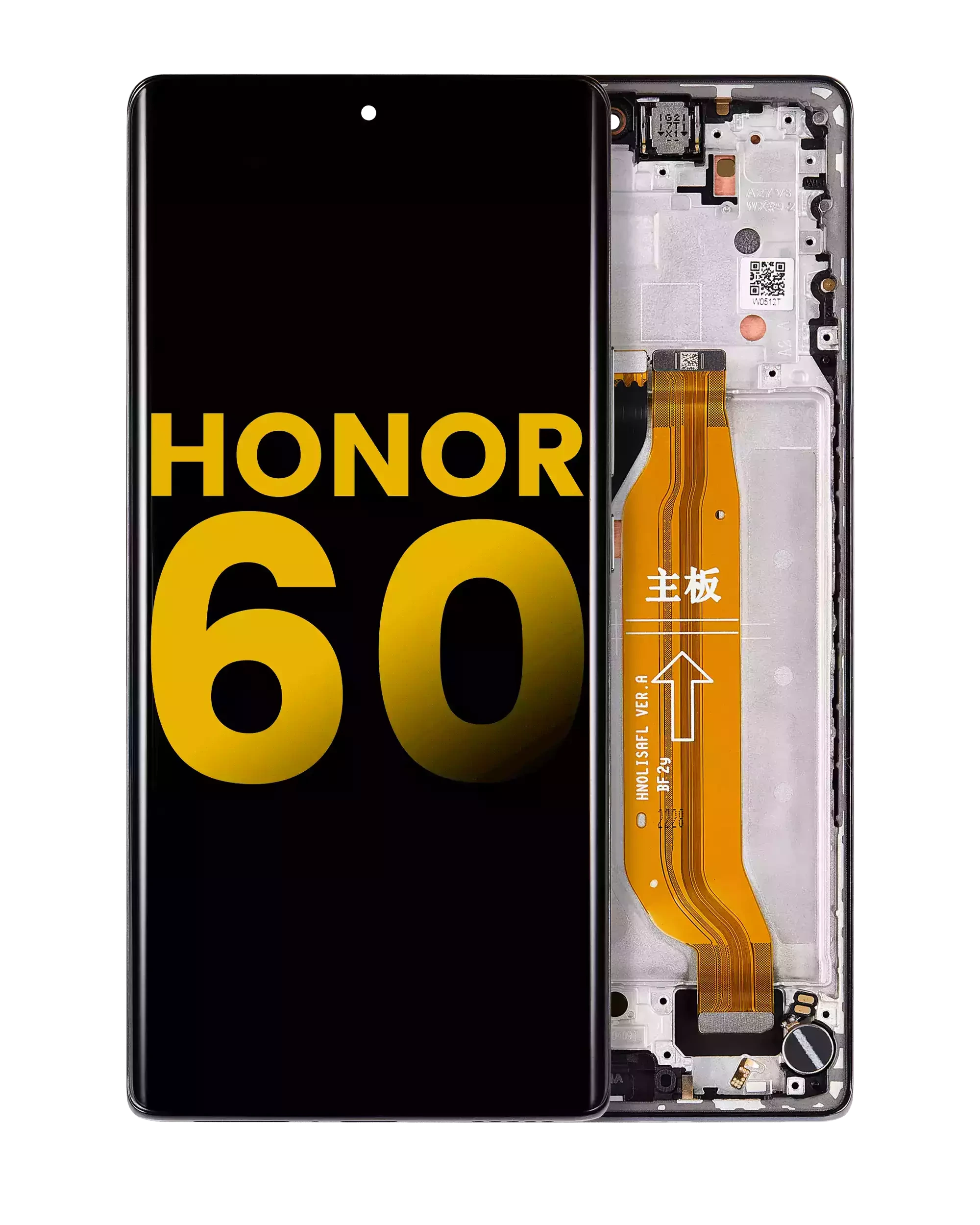 Display OLED completo con Frame per Honor 60 (Refurbished) (Nero)