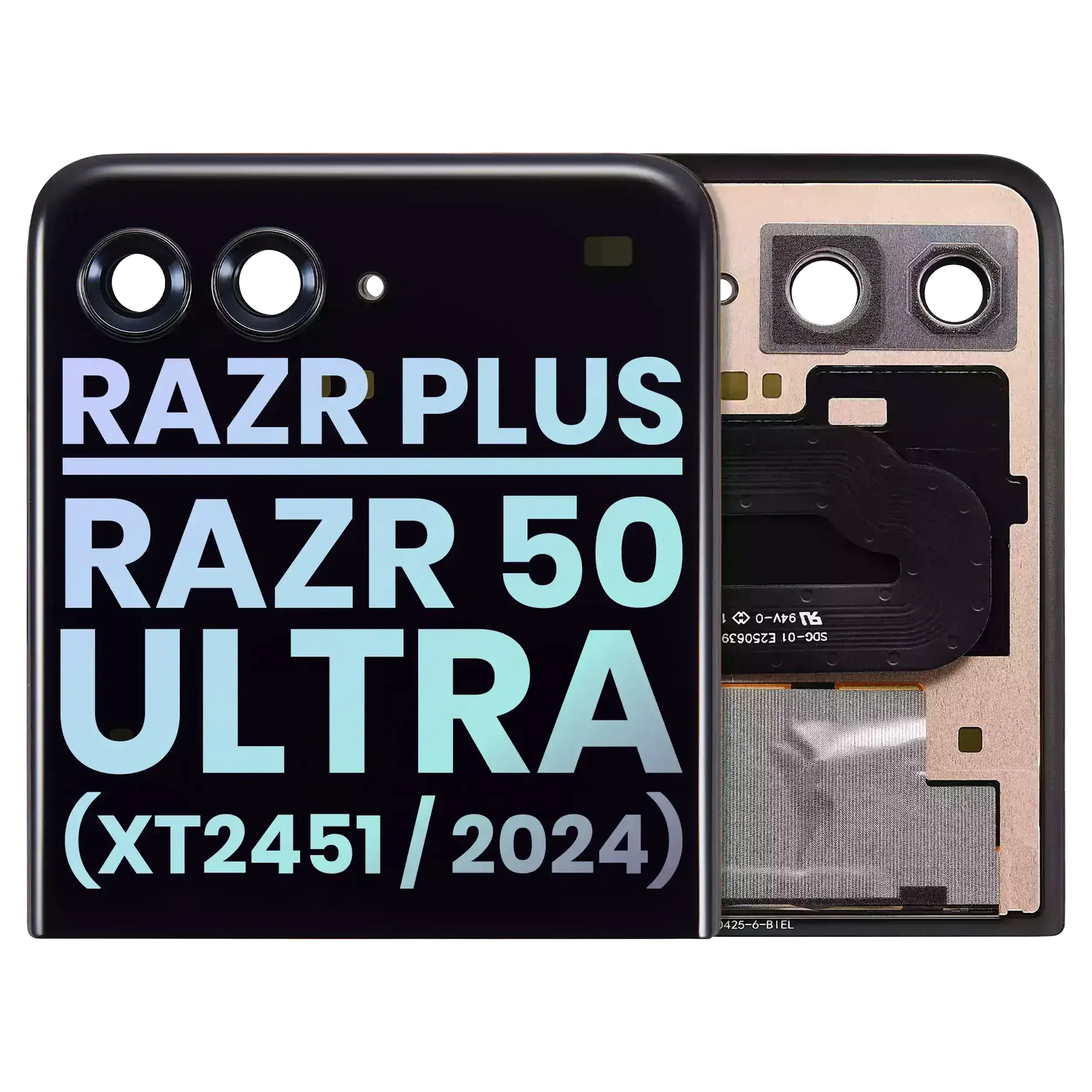 Outer Display OLED completo per Motorola Razr Plus / Razr 50 Ultra (XT2451 / 2024) / Razr Plus 2025 (XT2557 / 2025) (Service Pack) (tutti i colori)