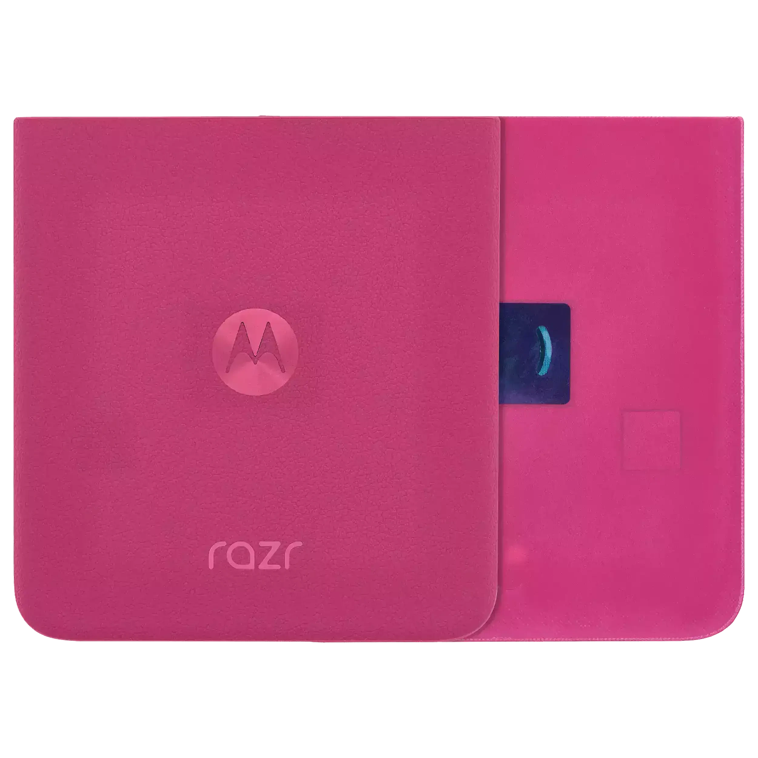 vetro cover posteriore per Motorola Razr Plus / Razr 50 Ultra (XT2451 / 2024) / Razr Plus 2025 (XT2557 / 2025) (Service Pack) (Hot Rosa)
