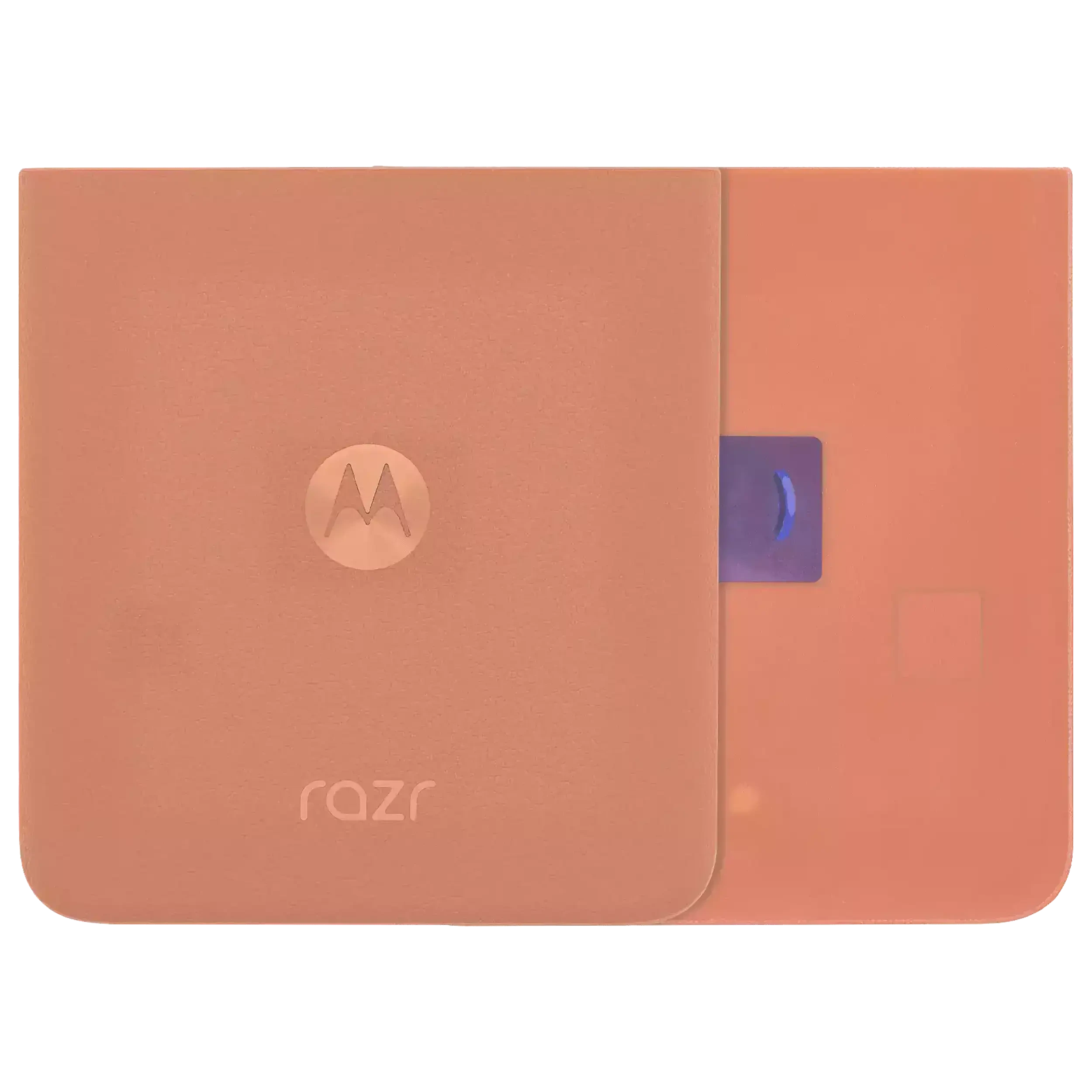 vetro cover posteriore per Motorola Razr Plus / Razr 50 Ultra (XT2451 / 2024) / Razr Plus 2025 (XT2557 / 2025) (Service Pack) (Peach Fuzz)