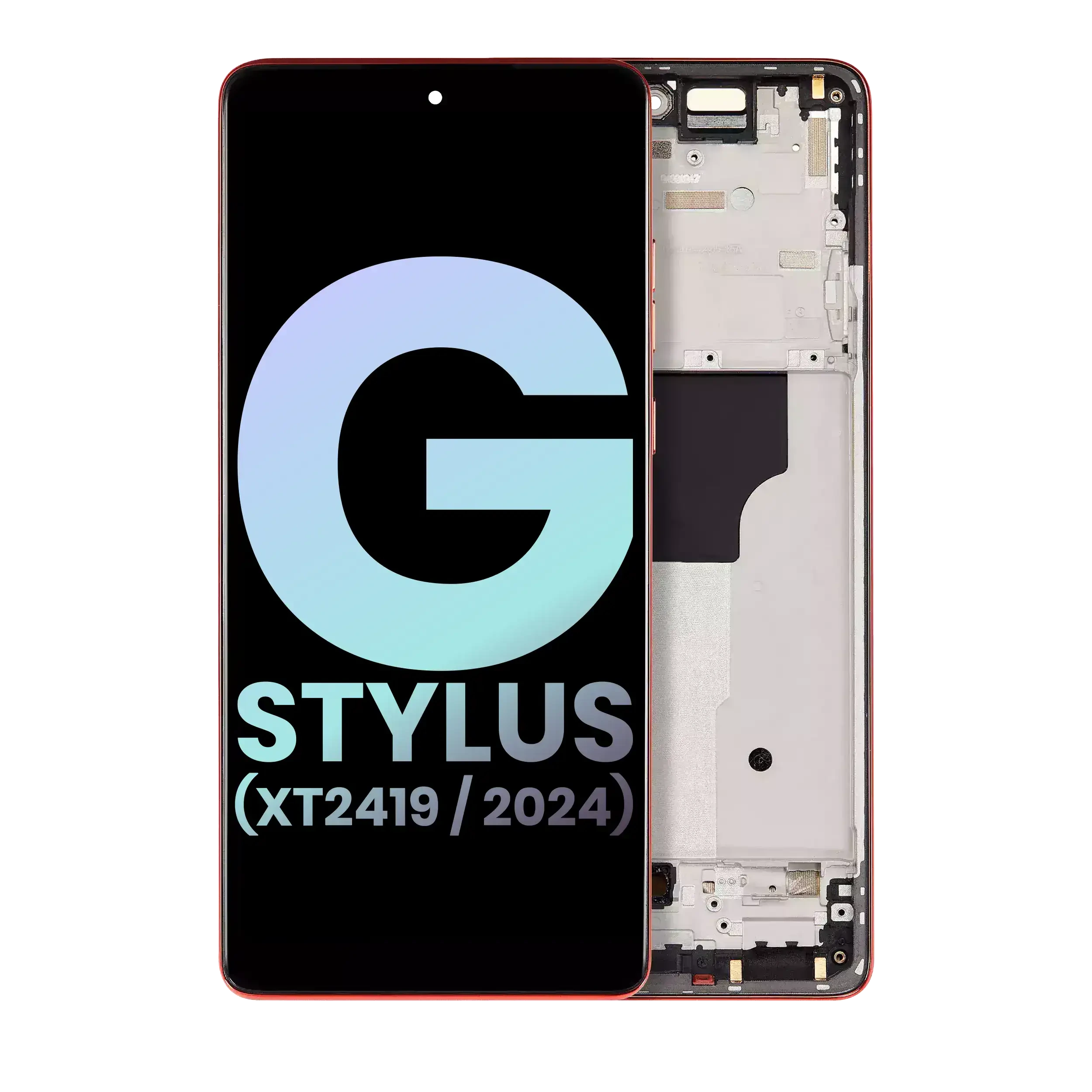 Display OLED completo con Frame per Motorola Moto G Stylus 5G (XT2419 / 2024) (Service Pack) (Scarlet Wave)