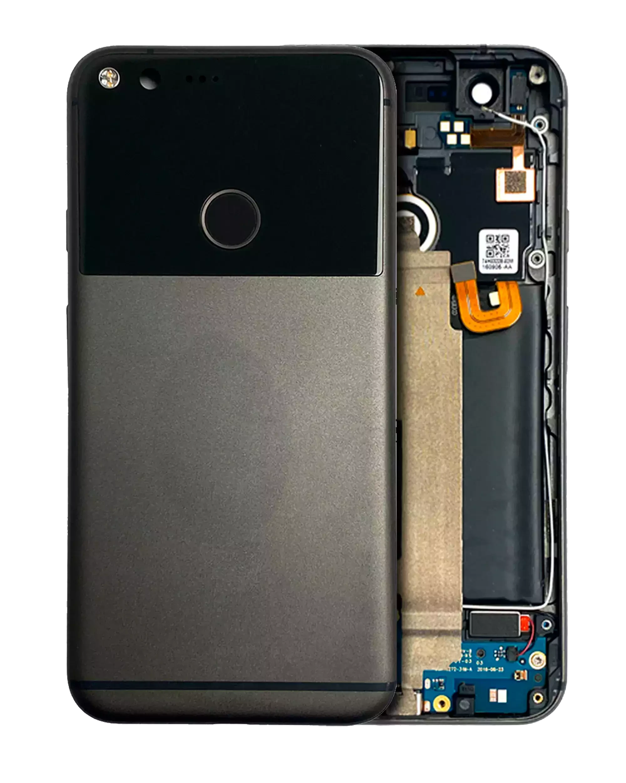 Scocca posteriore per Google Pixel (Service Pack) (Nero)