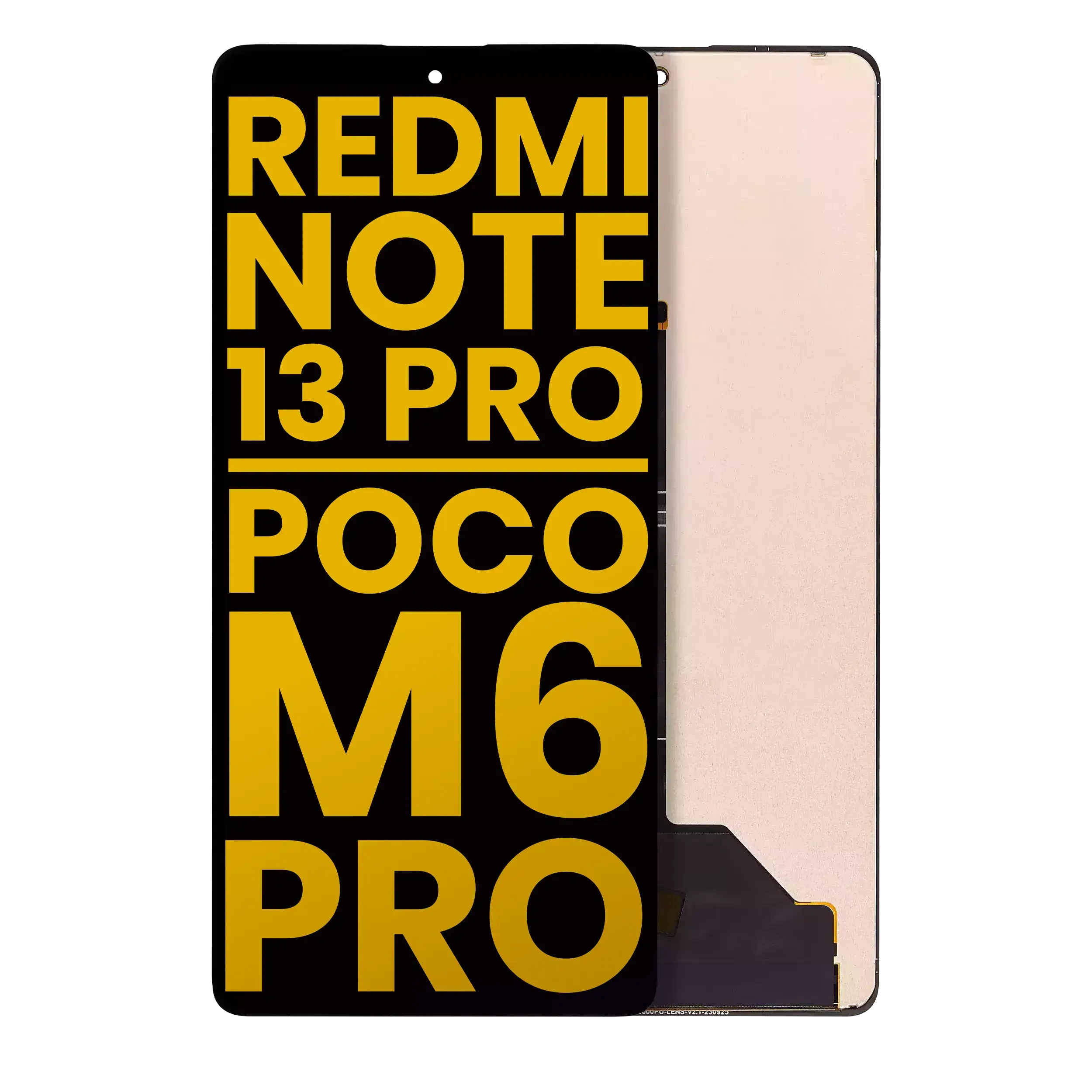 Display OLED completo senza Frame per Xiaomi Redmi Note 13 Pro 4G / Xiaomi Poco M6 Pro 4G / Xiaomi Redmi Note 14S (Refurbished) (tutti i colori)
