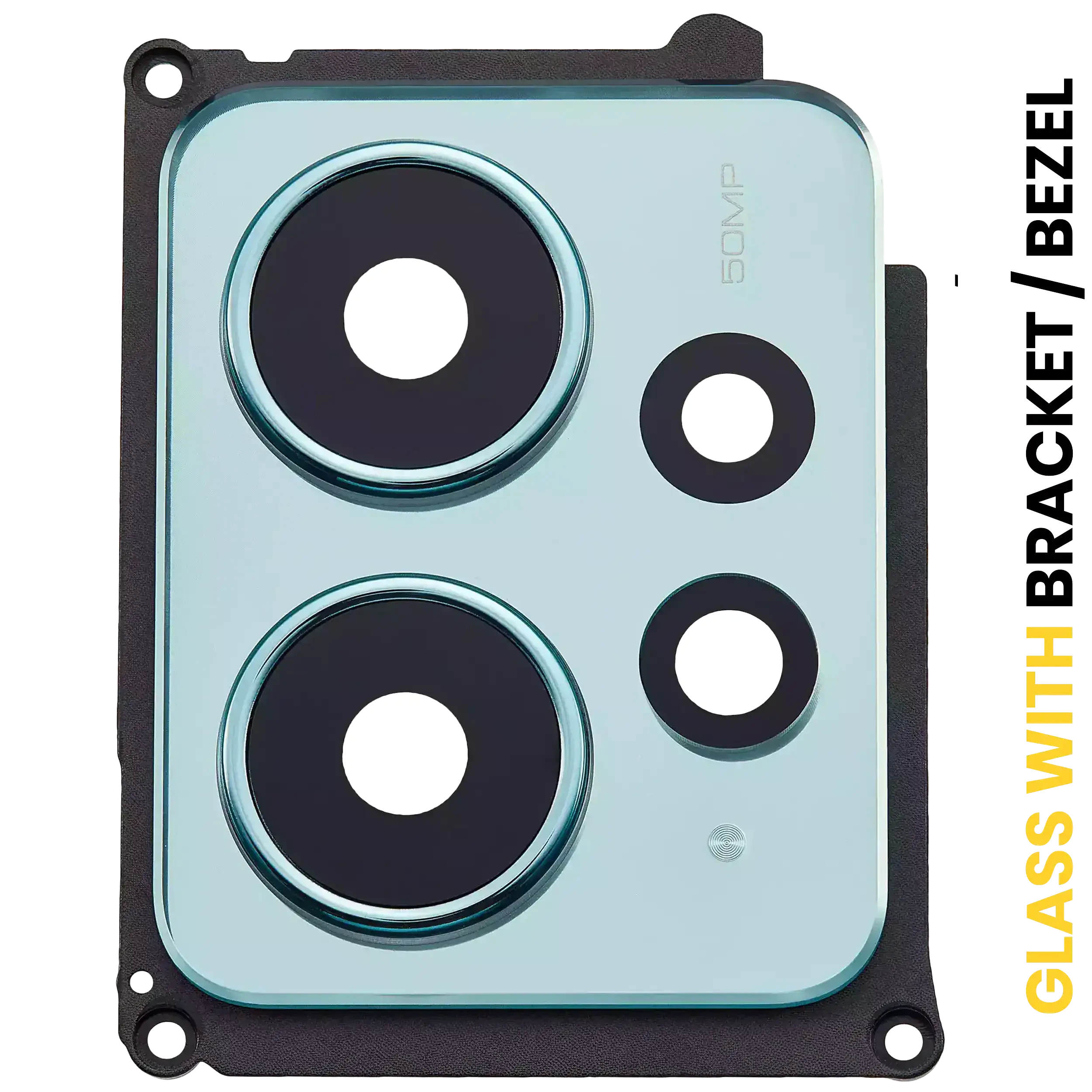 Lente fotocamera posteriore con staffa / Cornice per Xiaomi Redmi Note 12 4G (Mint Verde)