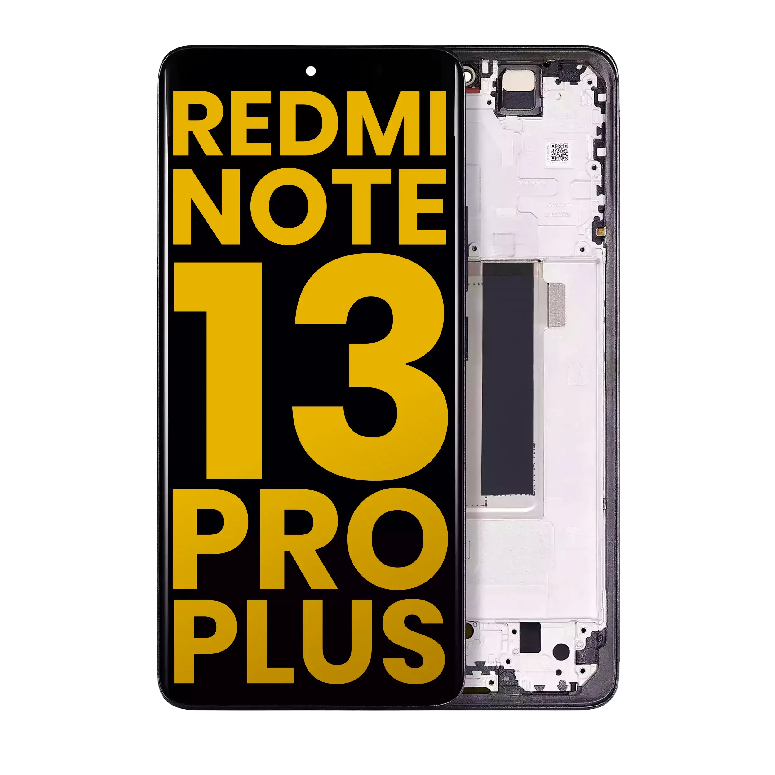 Display OLED completo con Frame per Xiaomi Redmi Note 13 Pro Plus (Refurbished) (Nero)
