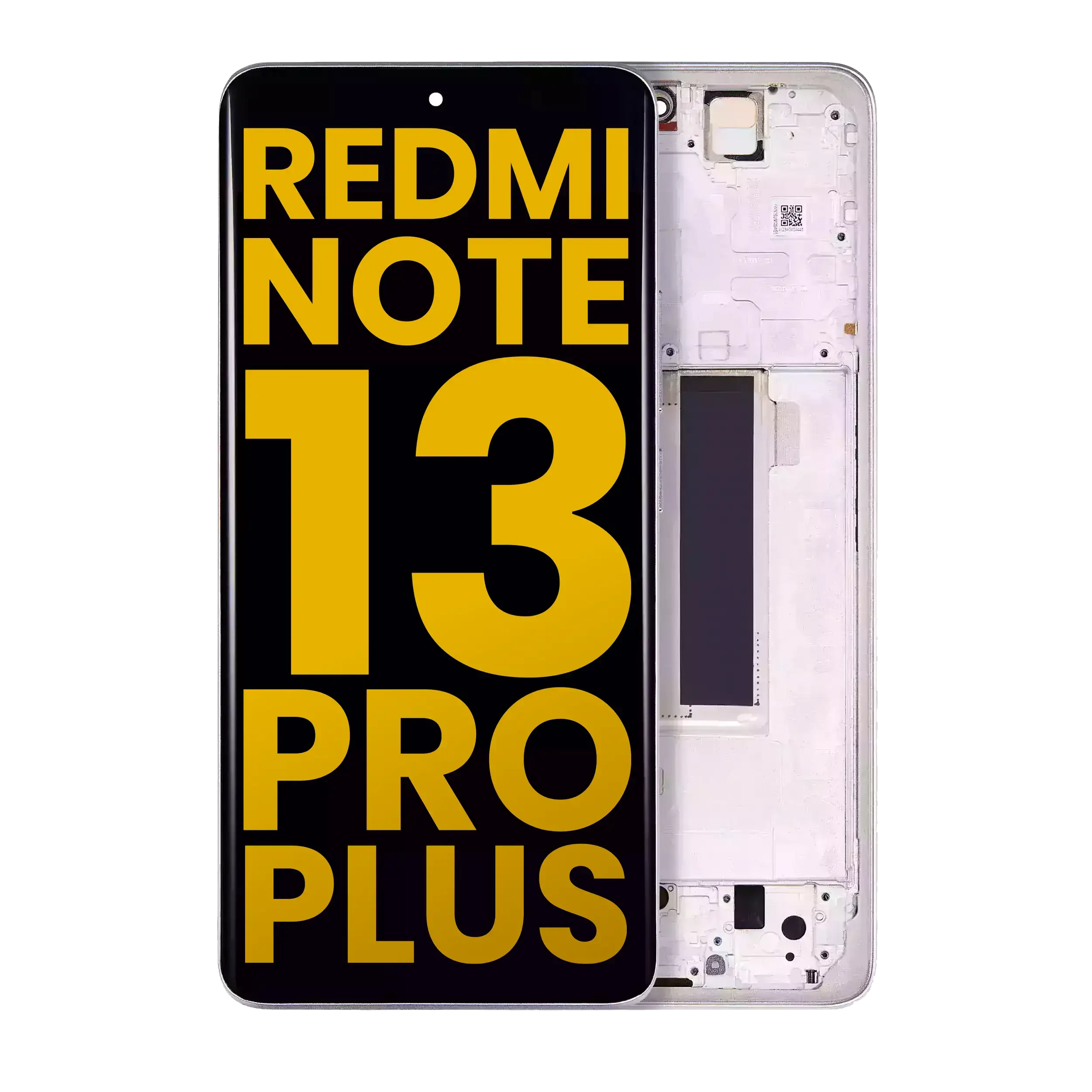 Display OLED completo con Frame per Xiaomi Redmi Note 13 Pro Plus (Refurbished) (Bianco)