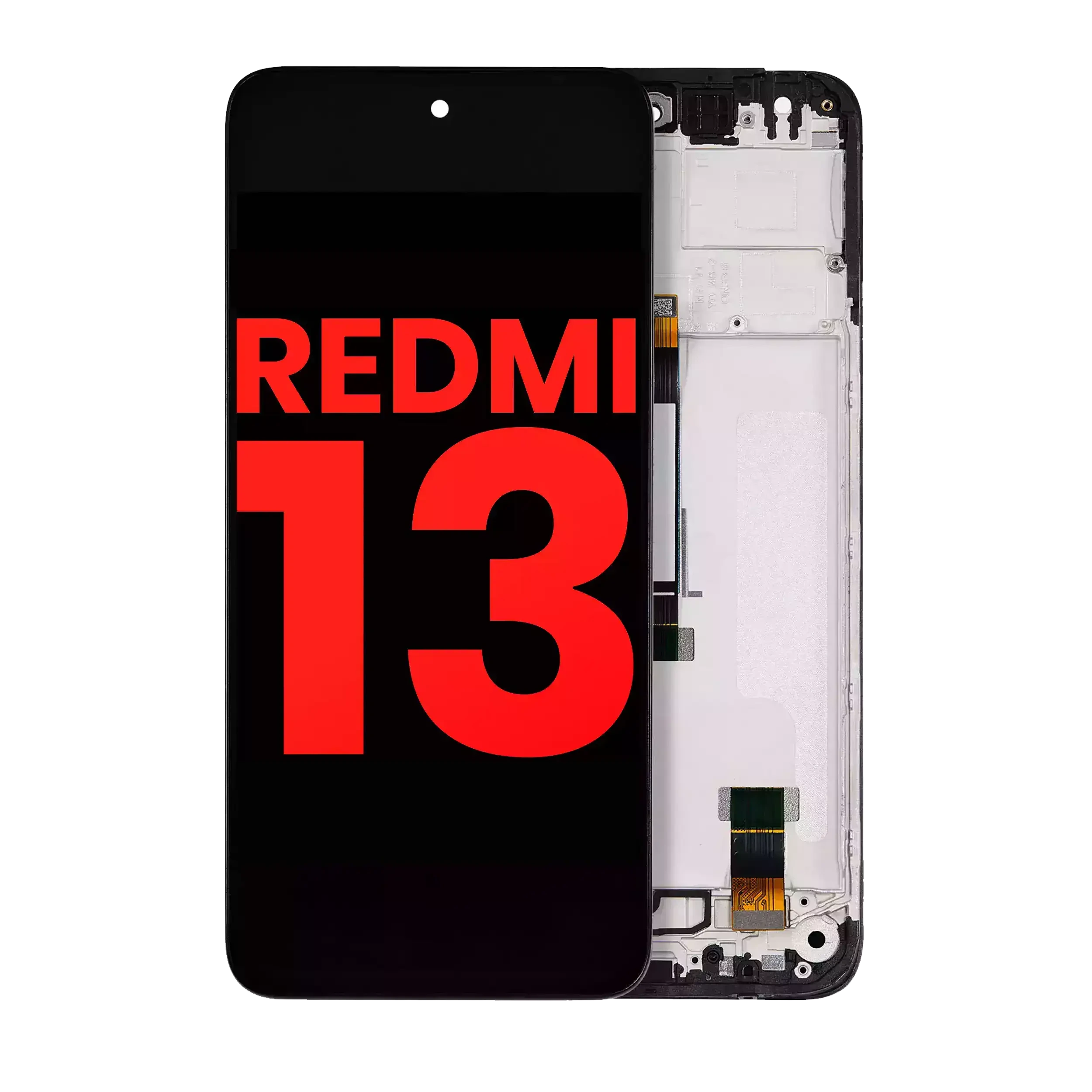 Display LCD completo con Frame per Xiaomi Redmi 13 4G / Redmi 13 5G / Note 13R (Aftermarket Plus) (tutti i colori)