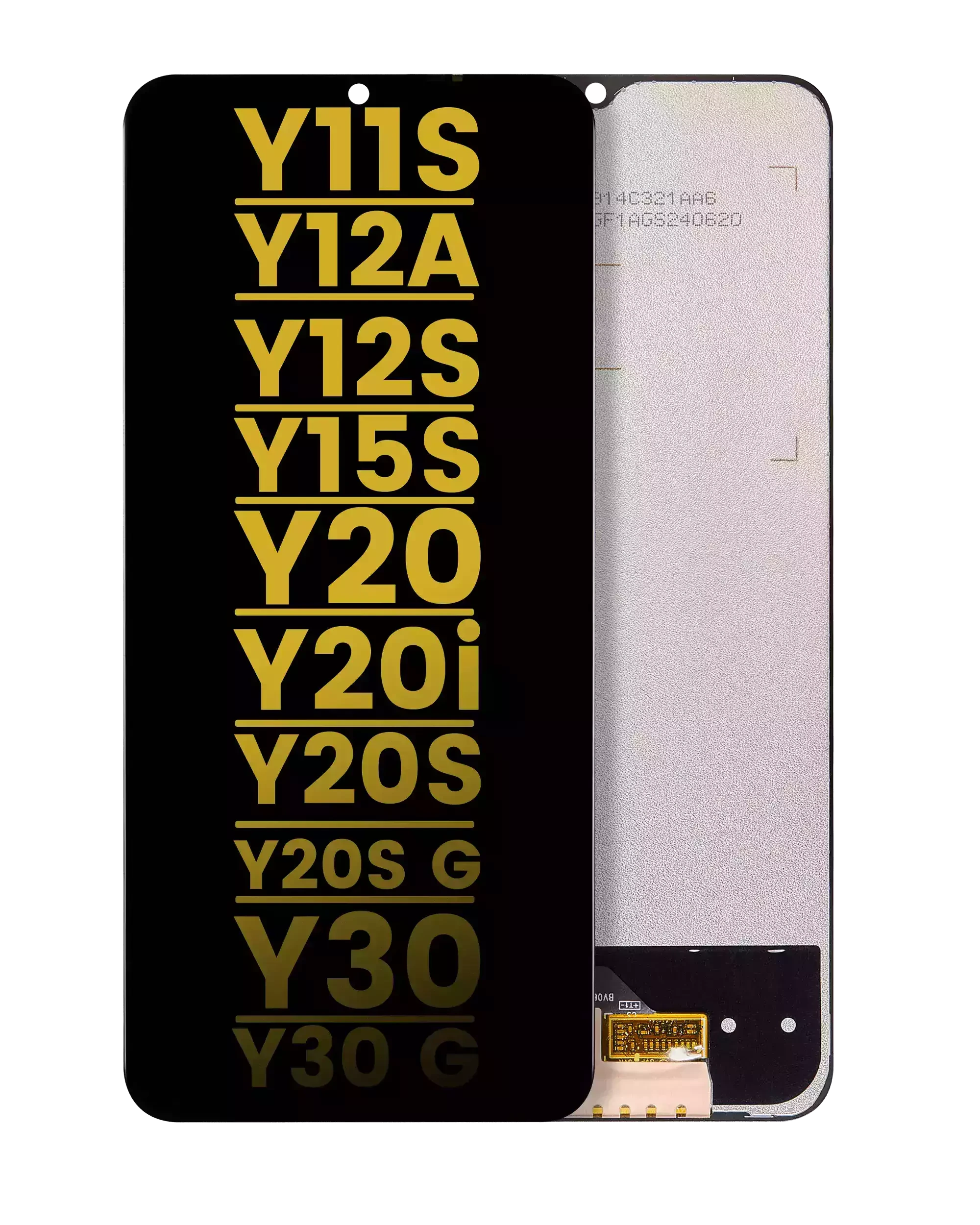 Display LCD completo senza Frame per Vivo Y11s / Y12a / Y12s / Y15s / Y20 / Y20i / Y20s / Y20s G / Y30 / Y30g (Refurbished) (tutti i colori)