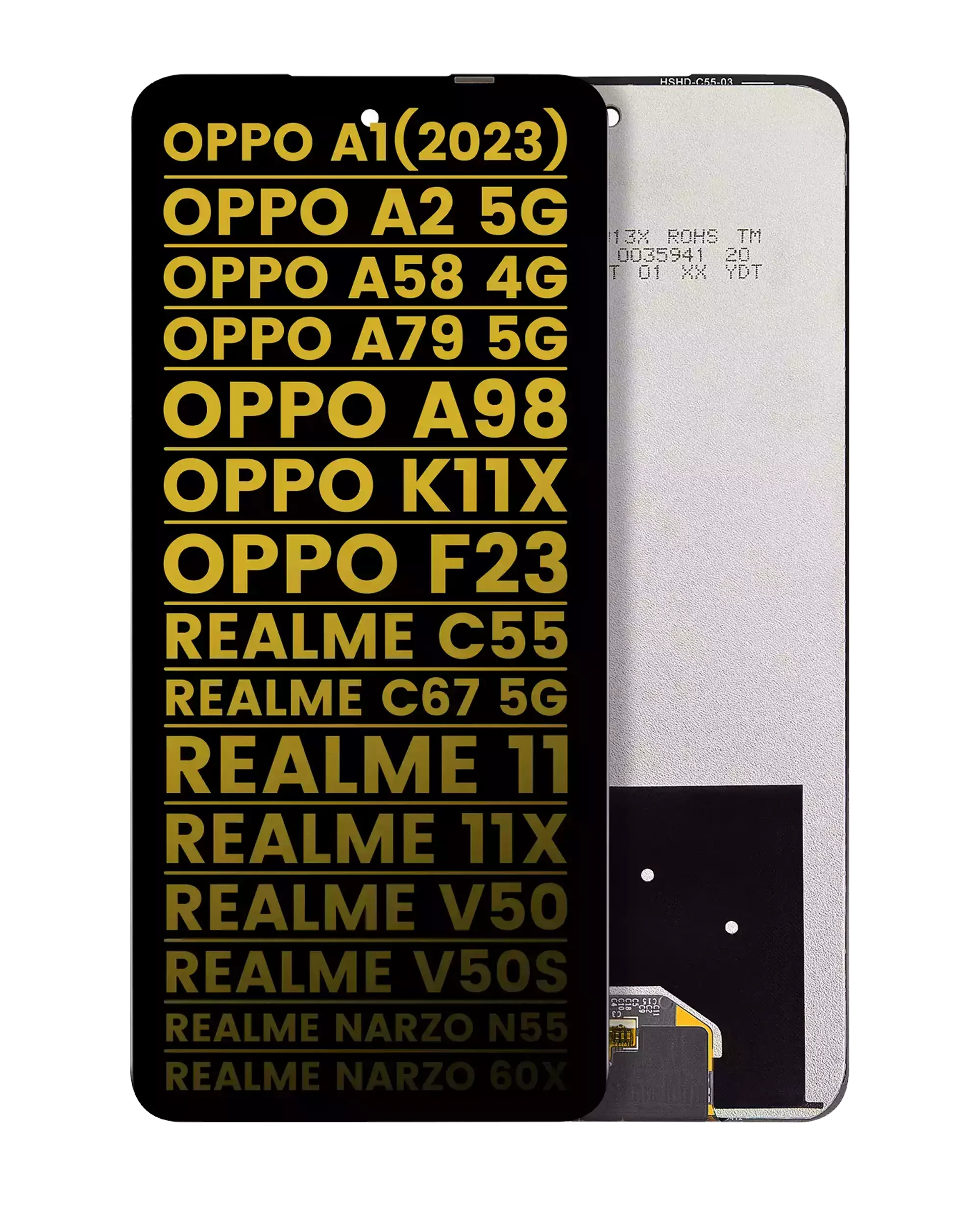 Display LCD completo senza Frame per Oppo A1 (2023) / A98 / F23 (Refurbished) (tutti i colori)