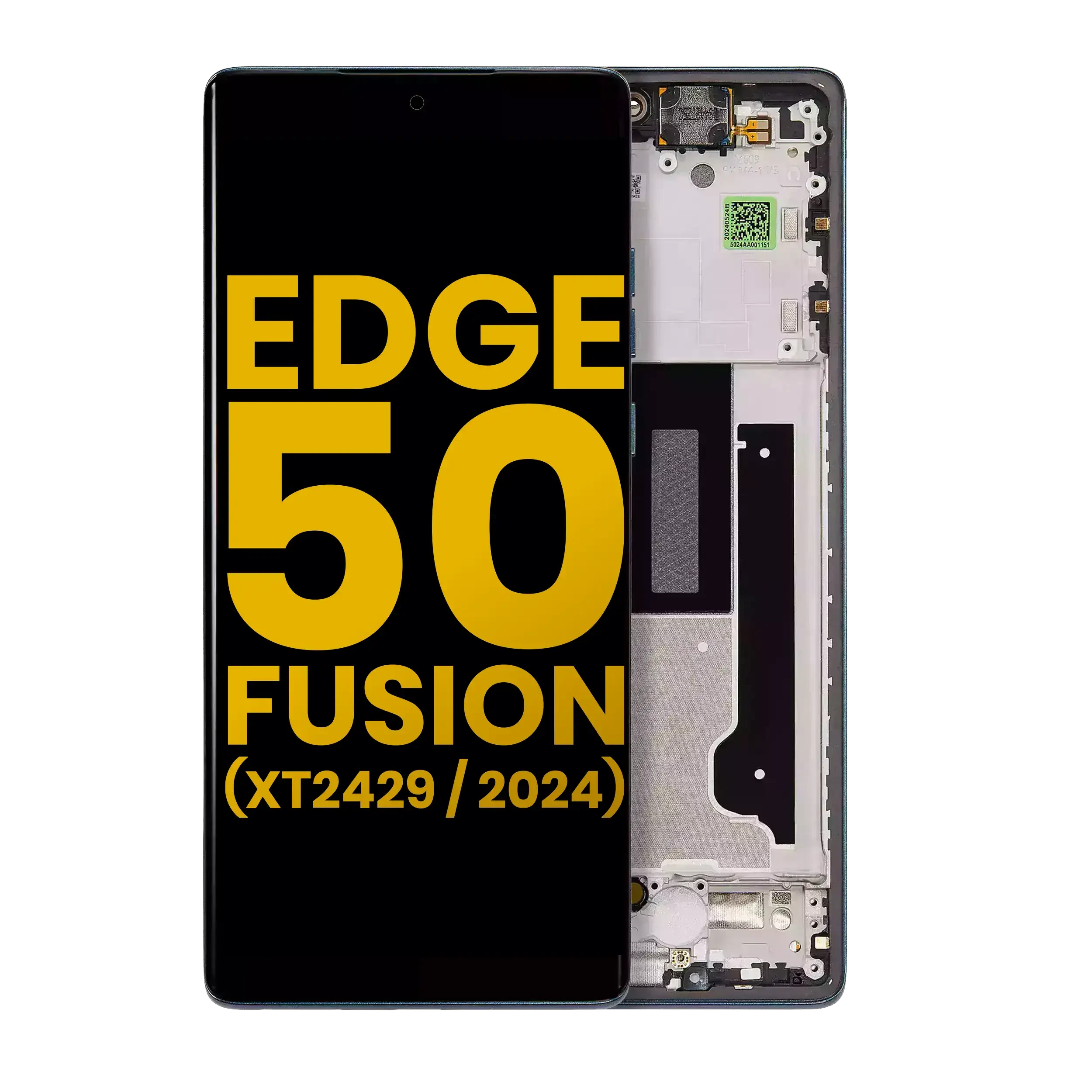 Display OLED completo con Frame per Motorola Moto Edge 50 Fusion 5G (XT2429 / 2024) (Refurbished) (Forest Blu)