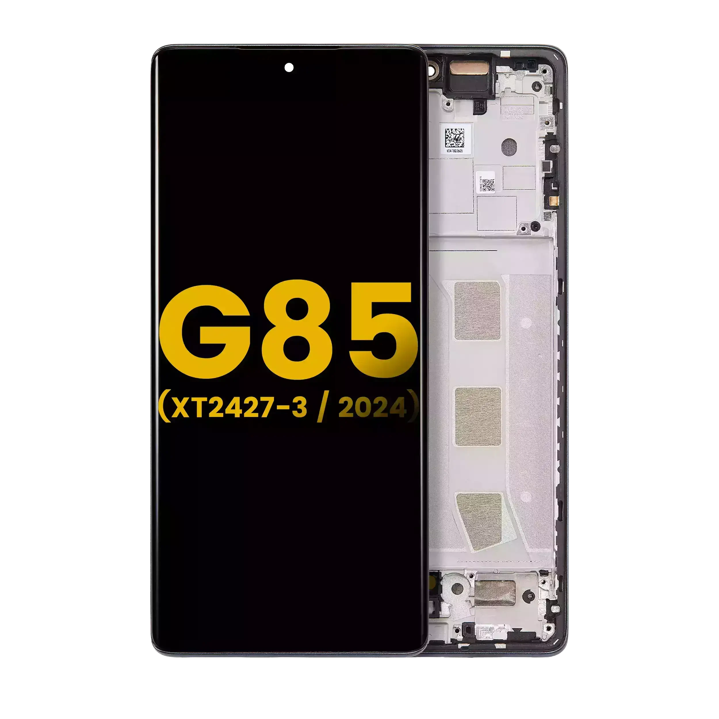Display OLED completo con Frame per Motorola Moto G85 (XT2427-3 / 2024) (Refurbished) (Urban Grigio)