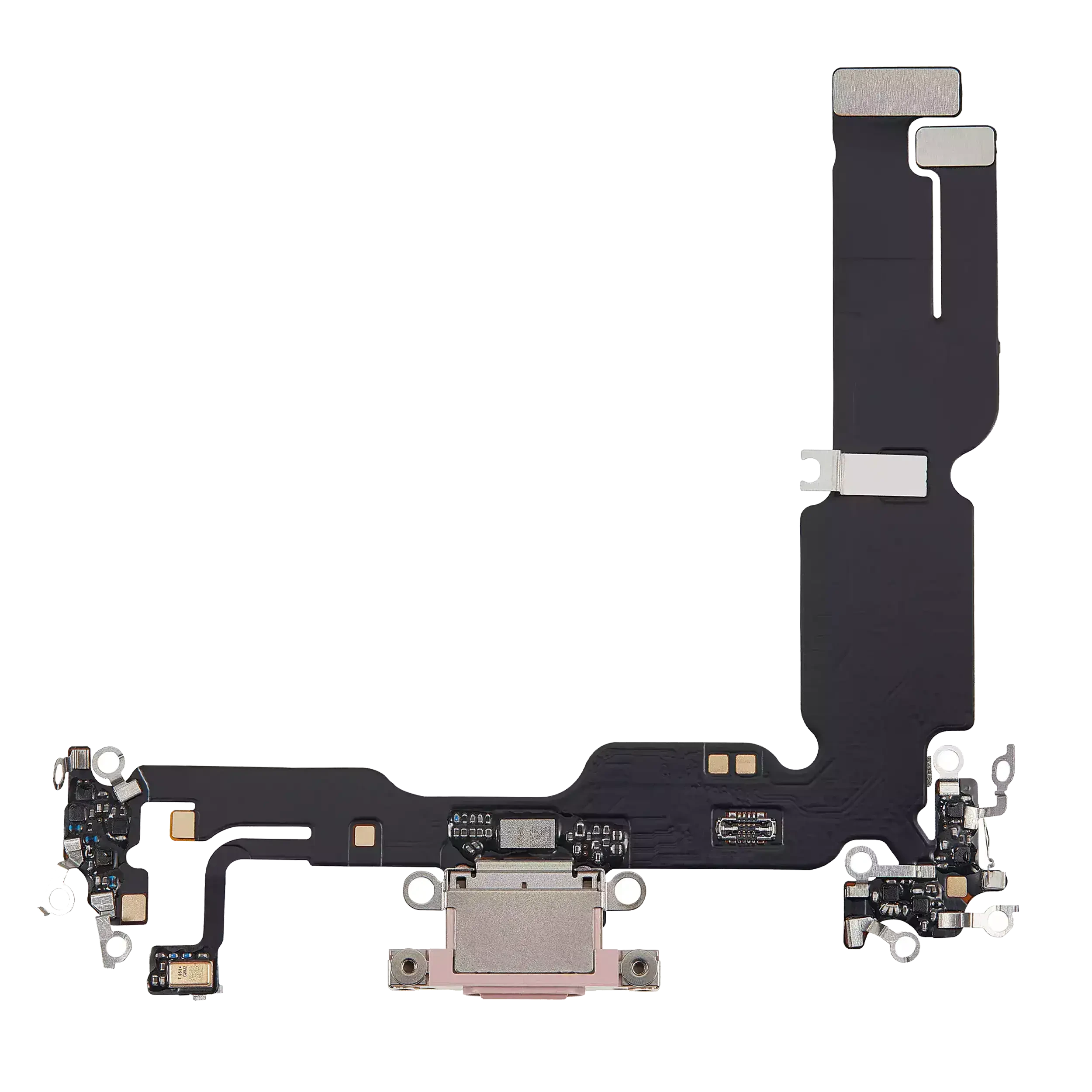 Flat connettore di ricarica per iPhone 15 Plus (Aftermarket Plus) (Rosa)