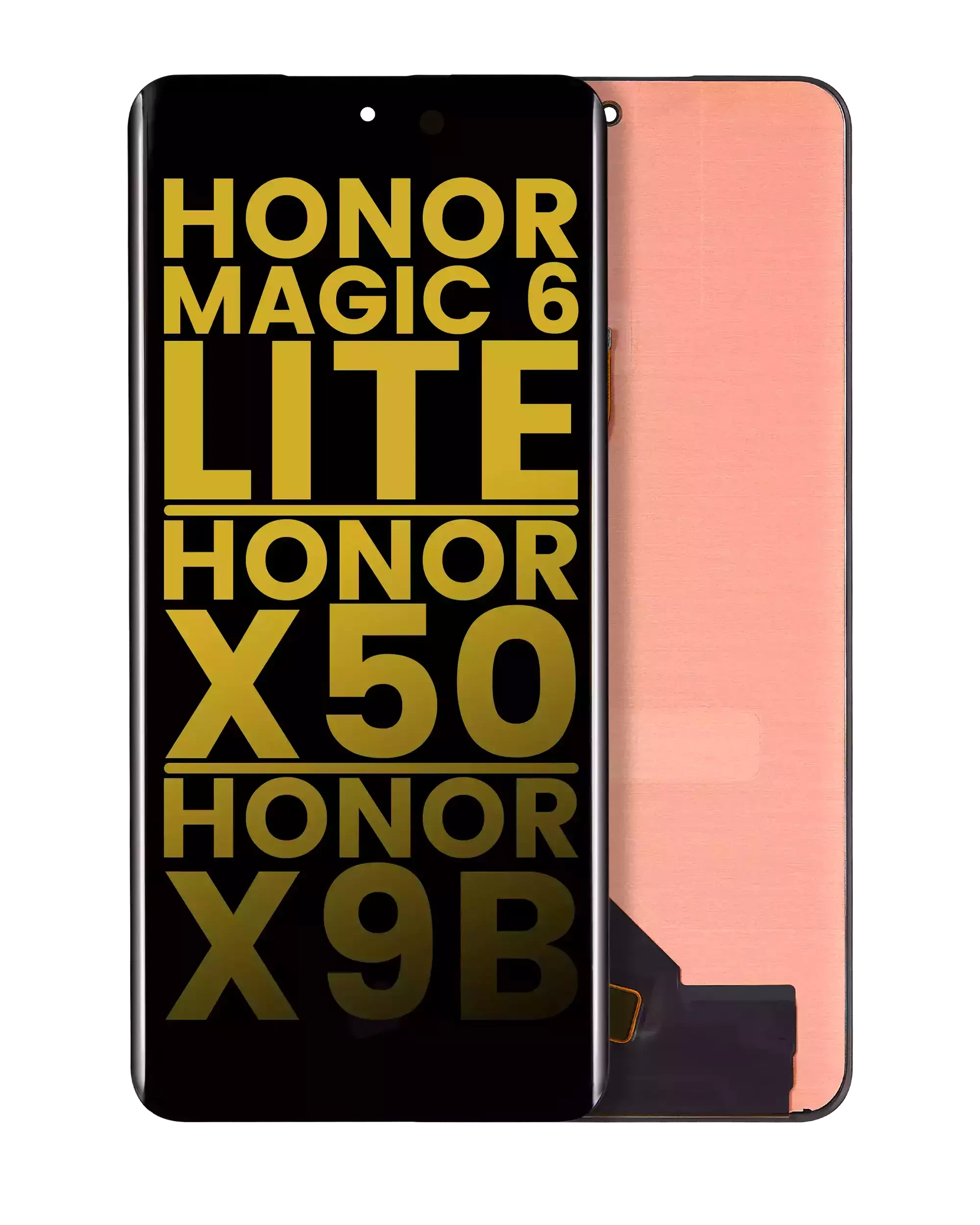 Display OLED completo senza Frame per Honor Magic6 Lite / X50 / X50 Pro / X50 GT / X9b (Refurbished) (tutti i colori)