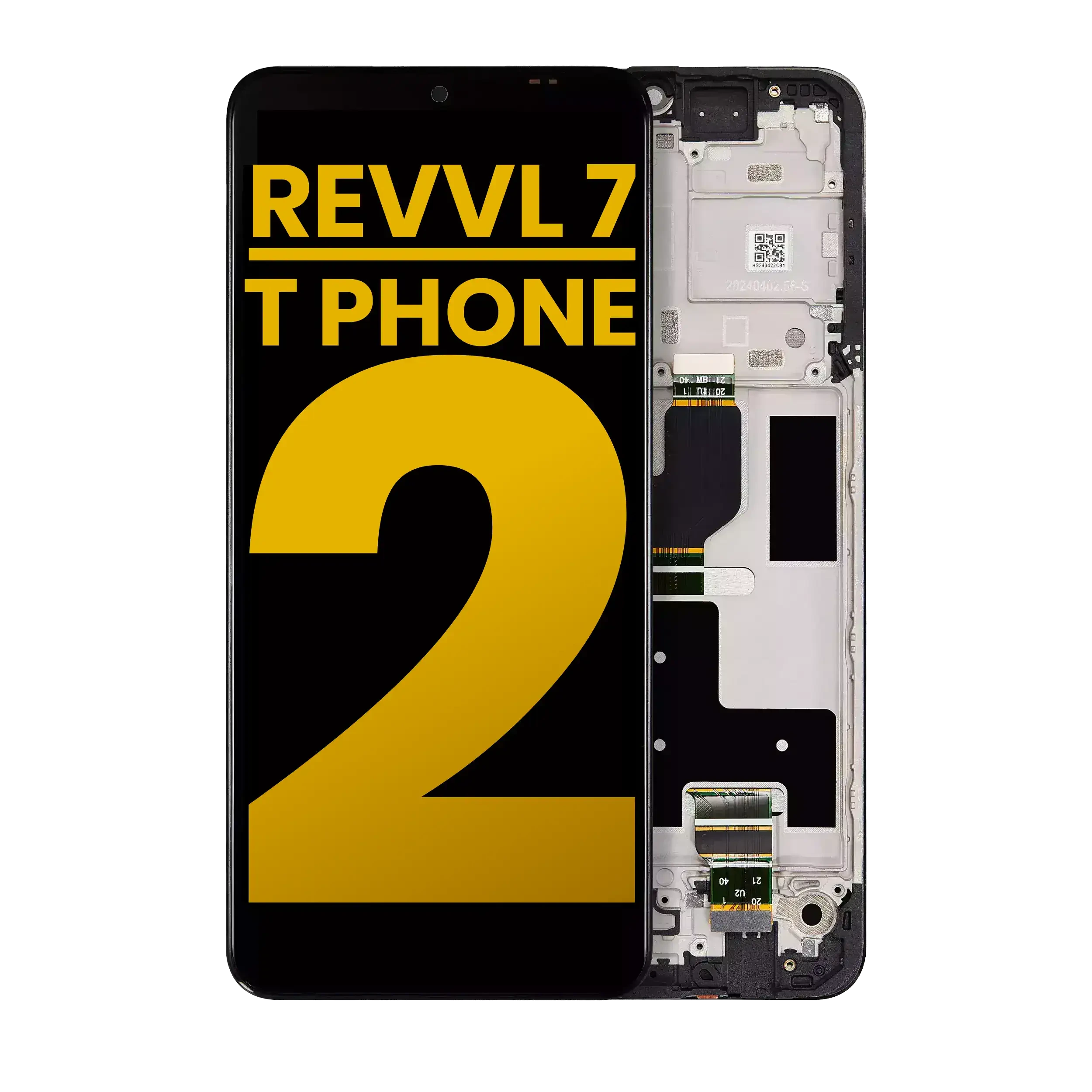 Display LCD completo con Frame per T-Mobile Revvl 7 / T Phone 2 5G (Refurbished) (tutti i colori)