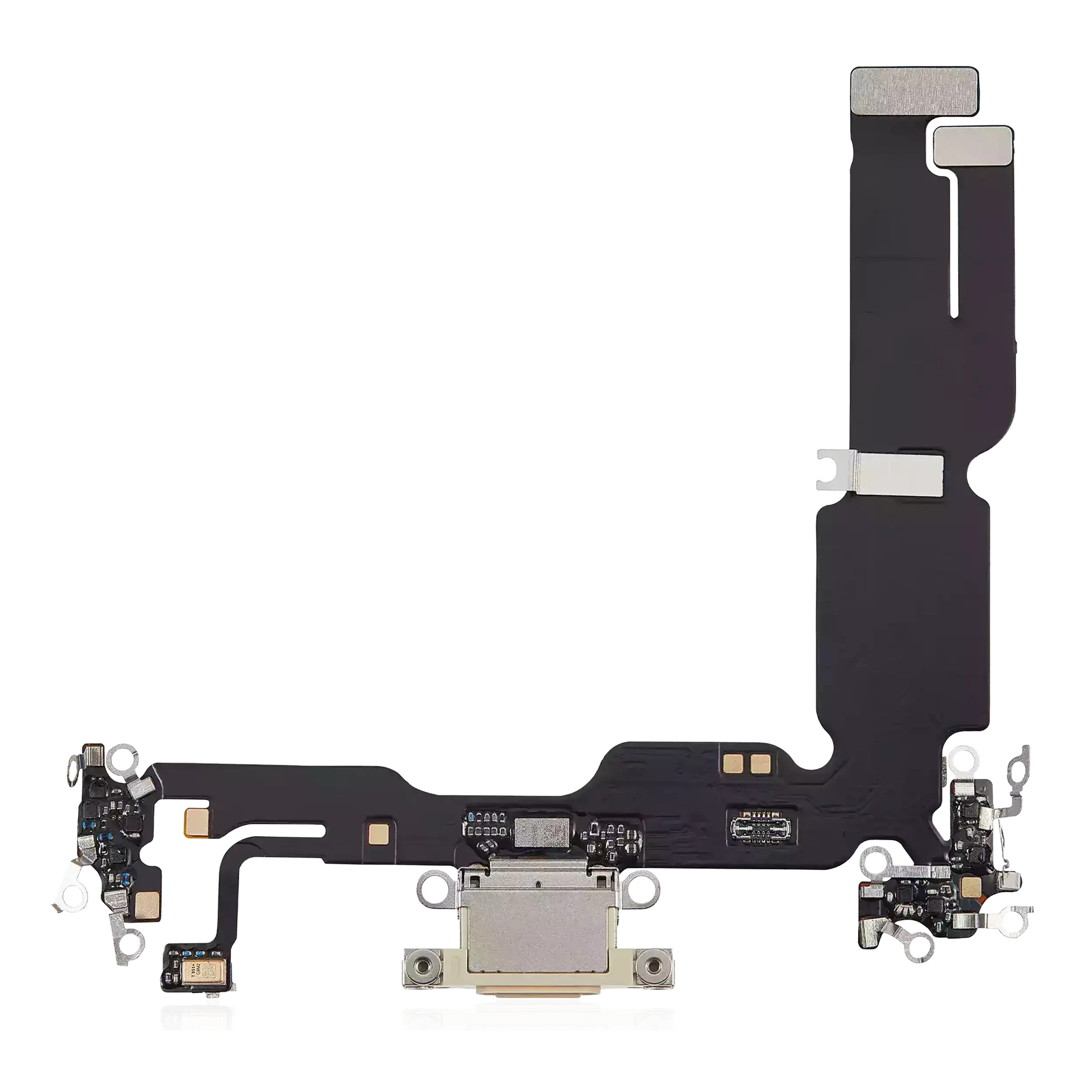 Flat connettore di ricarica per iPhone 15 Plus (Aftermarket Plus) (Giallo)