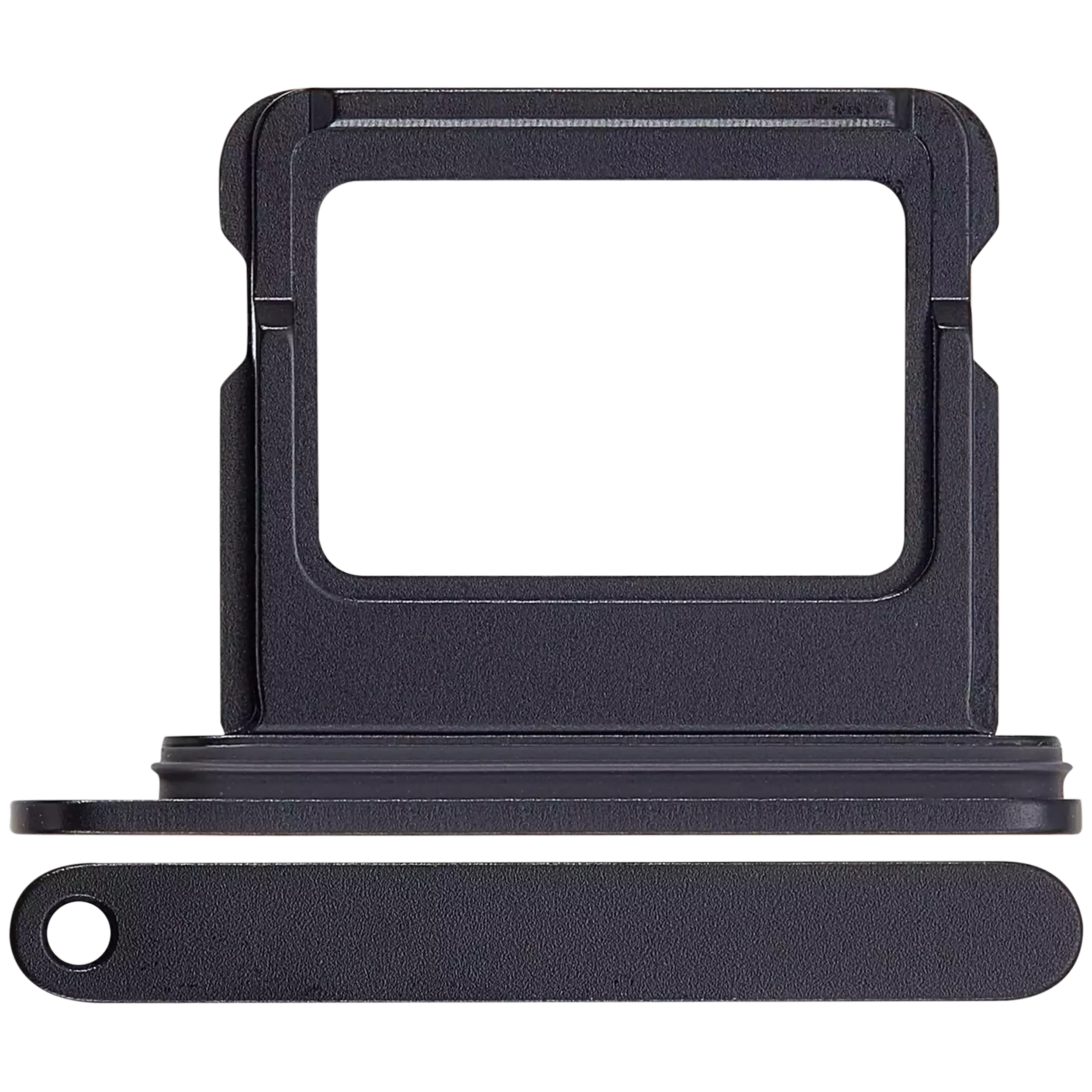 Carrellino SIM singola per iPhone 16 / 16 Plus (Nero)