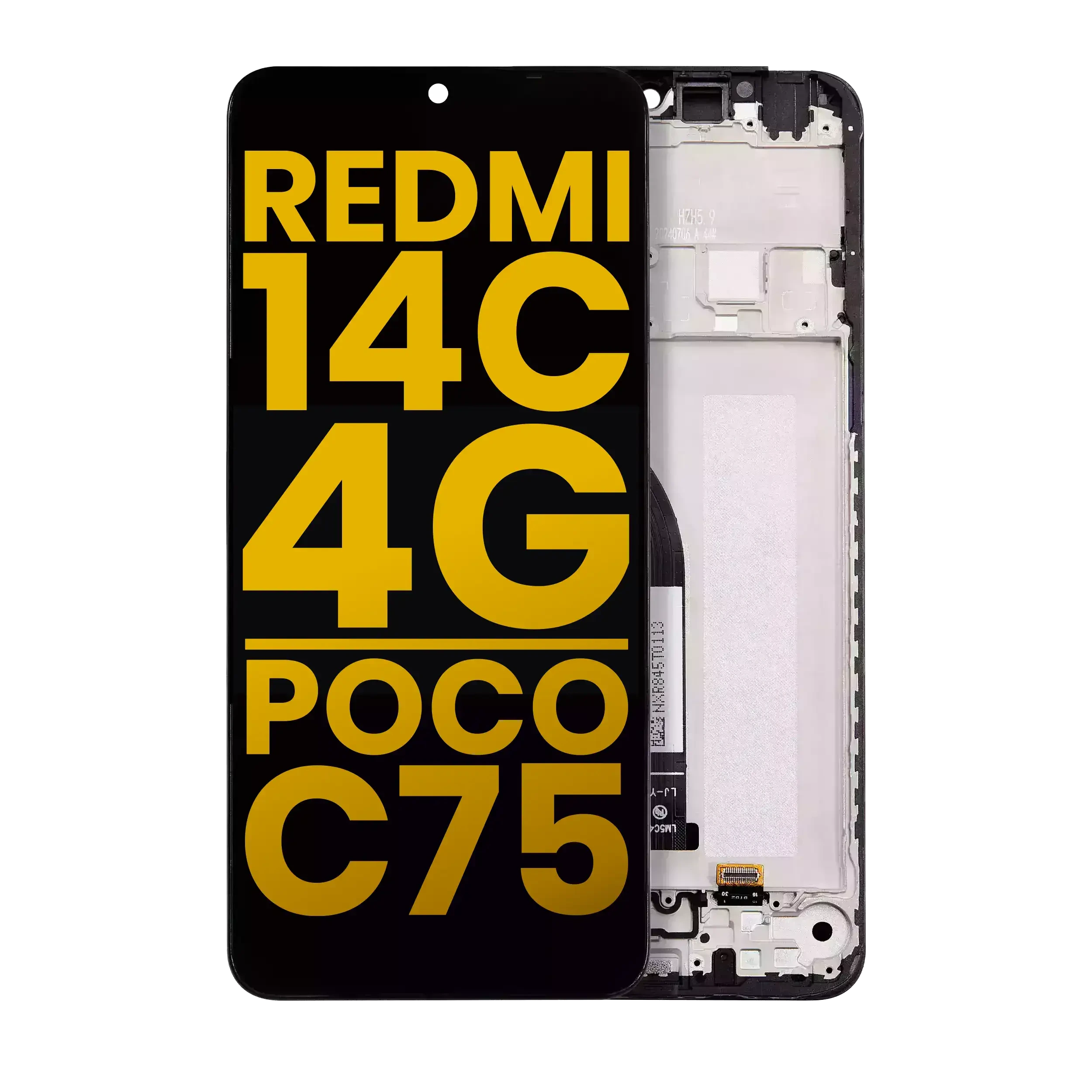 Display LCD completo con Frame per Xiaomi Redmi 14C 4G / Poco C75 (Refurbished) (tutti i colori)