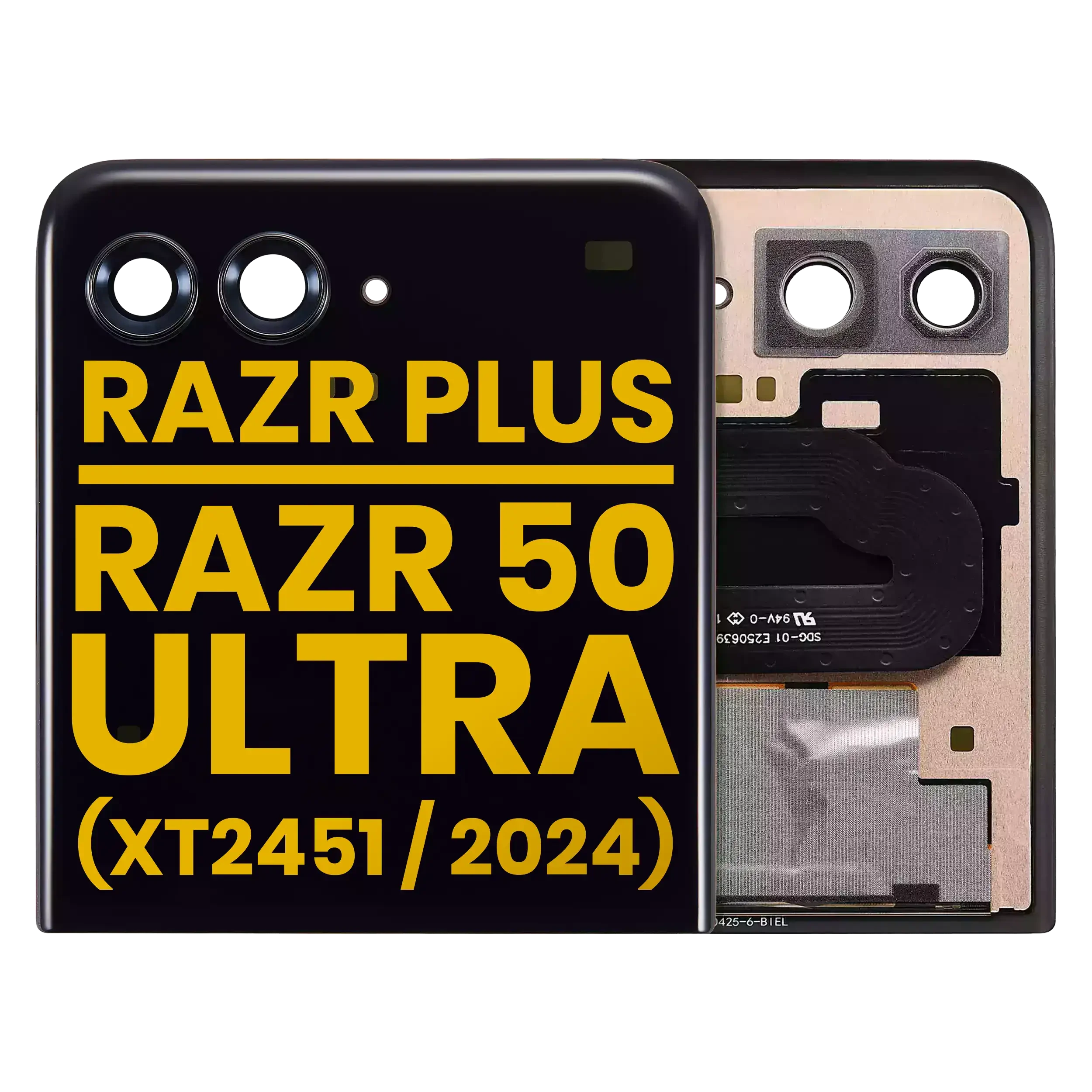 Outer Display OLED completo per Motorola Razr Plus 2024 / Razr 50 Ultra (XT2451 / 2024) / Razr Plus 2025 (XT2557)/ Razr Plus 2026 (XT2659)/ Razr 70 Plus(XT2659)(Refurbished) (tutti i colori)