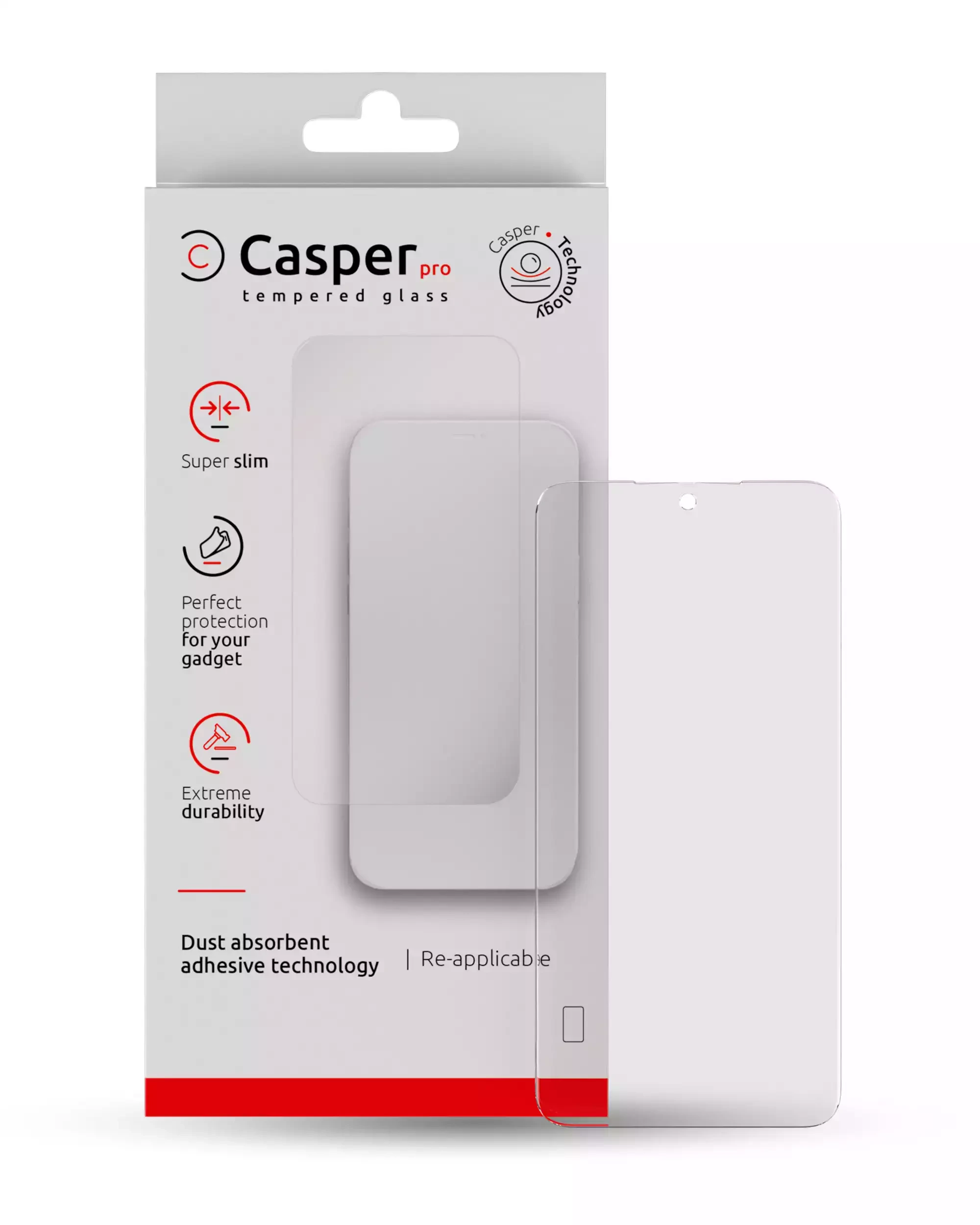 Casper Pro Vetro temperato per Samsung Galaxy A16 5G (A166 / 2024) (Case Friendly) (confezione retail)