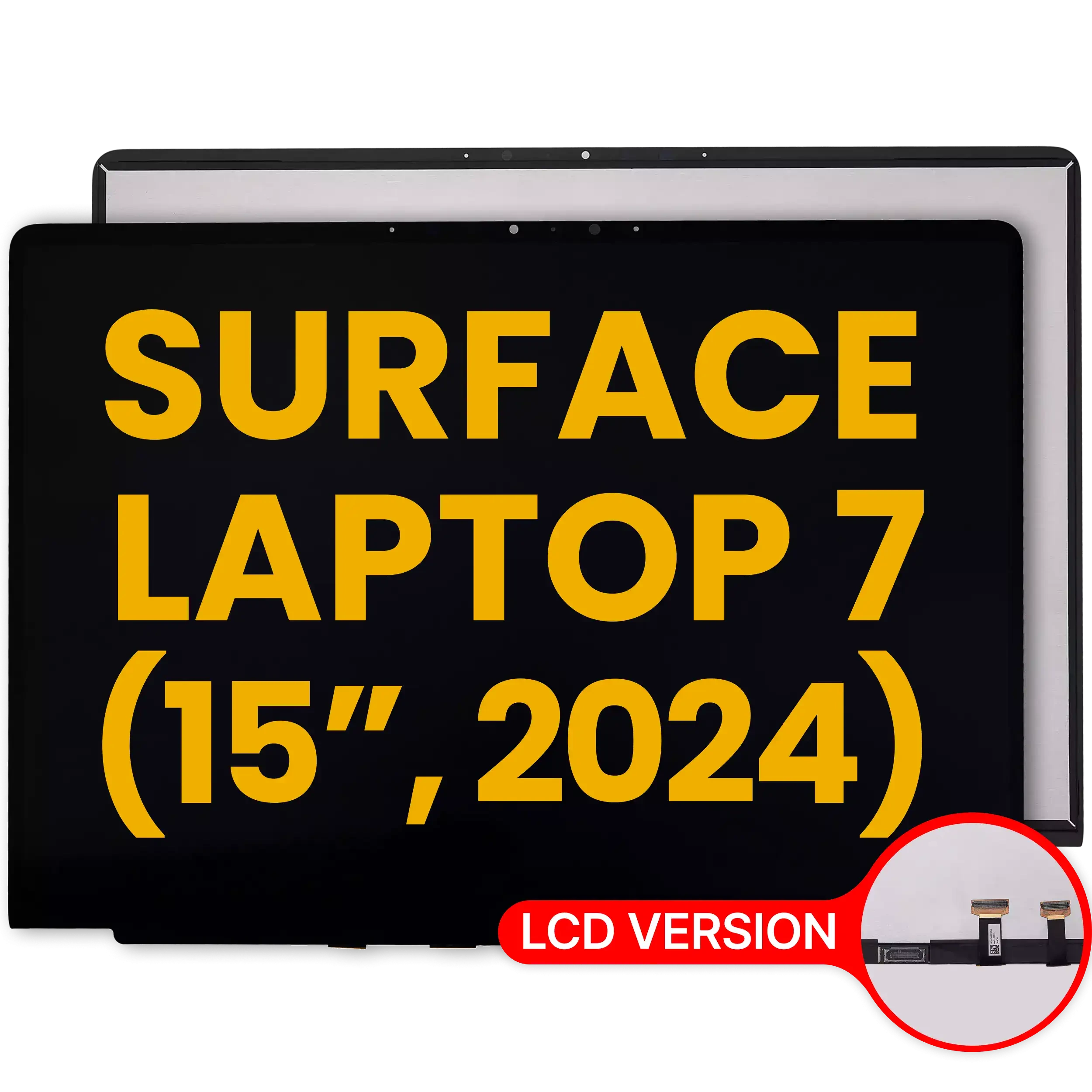 Display LCD completo con Touch screen per Microsoft Surface Laptop 7 15" (Refurbished) (LCD Version) (Nero)