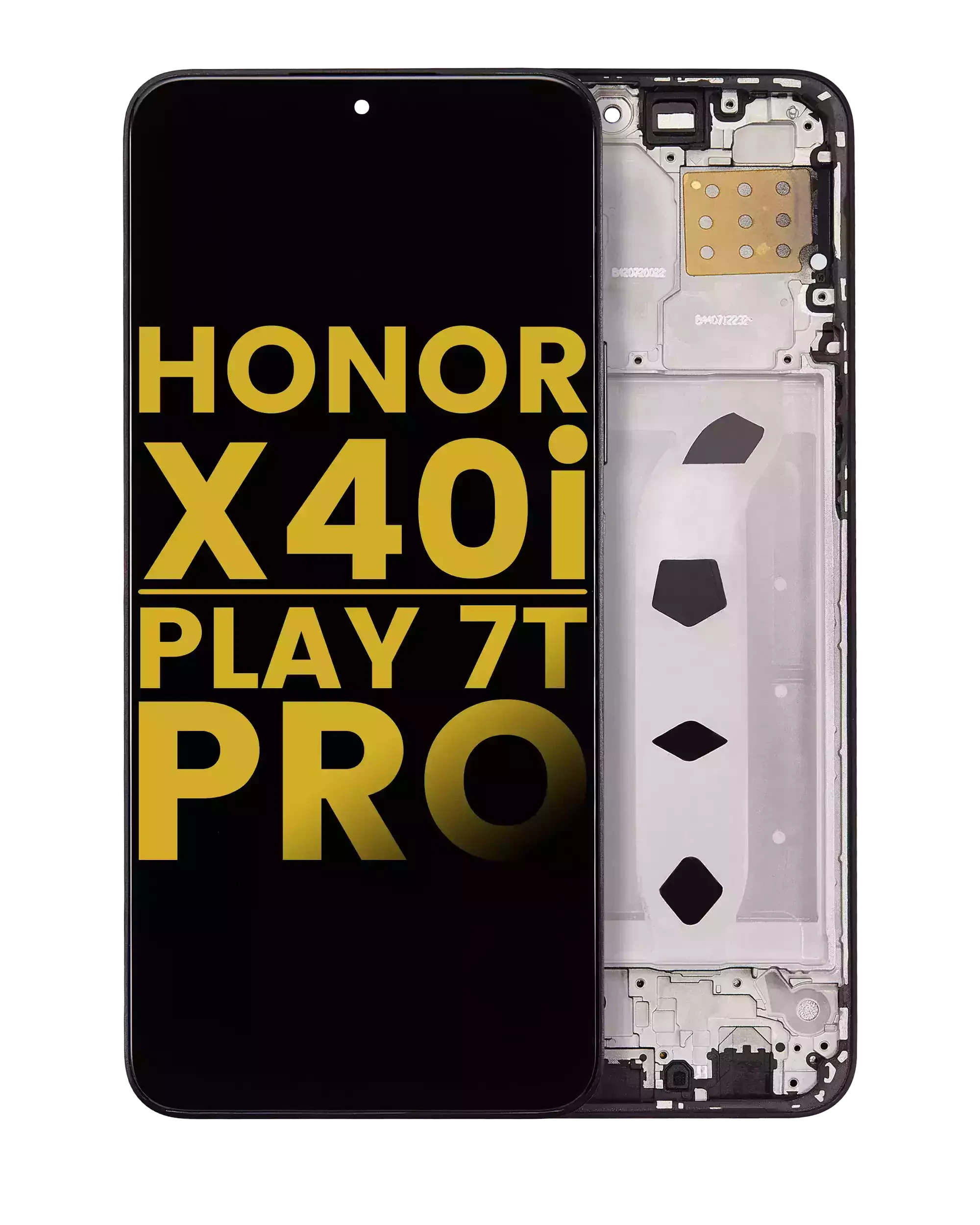 Display LCD completo con Frame per Honor X40i / Play7T Pro (Refurbished) (Nero)