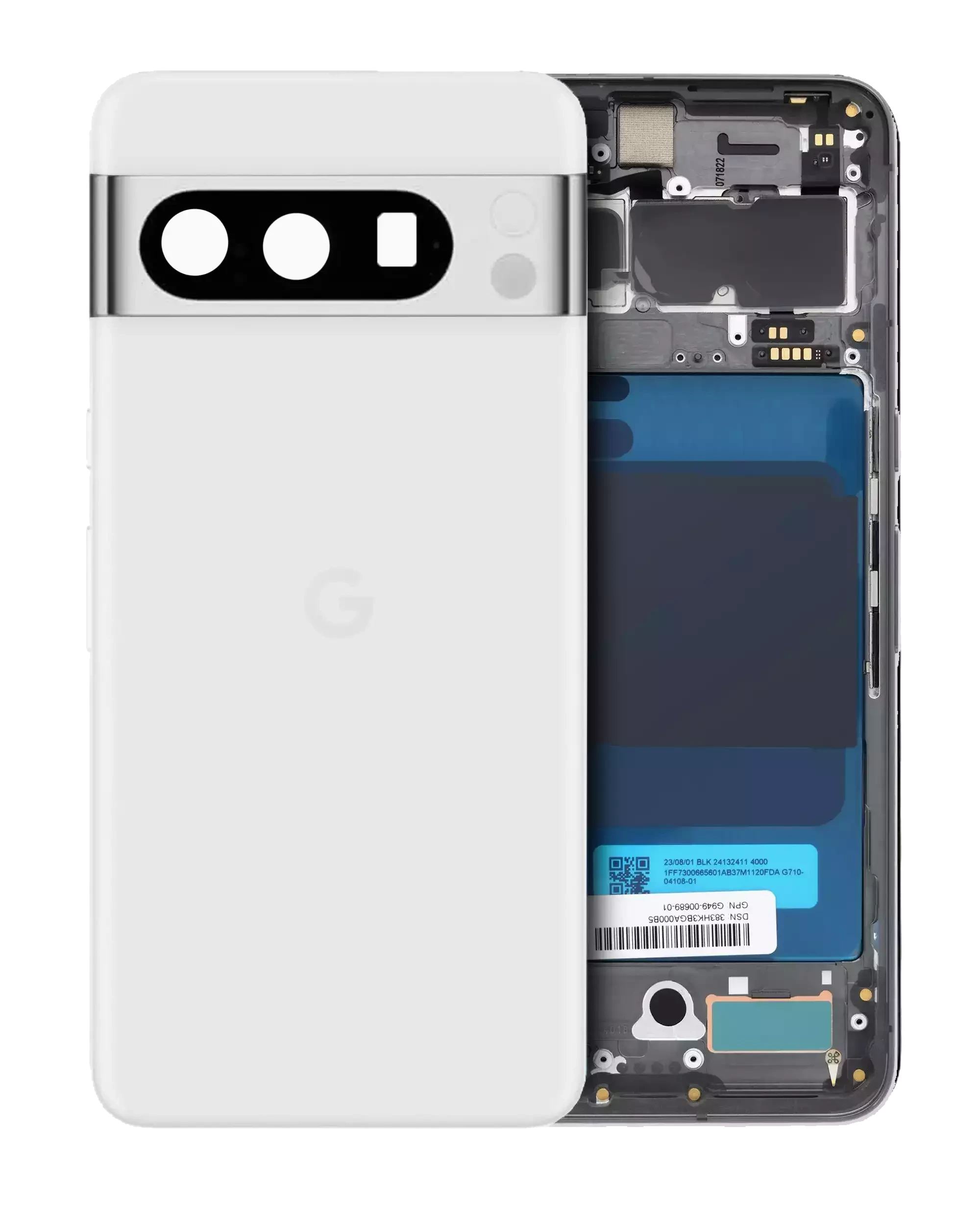 Scocca posteriore per Google Pixel 8 Pro (Service Pack) (Porcelain)