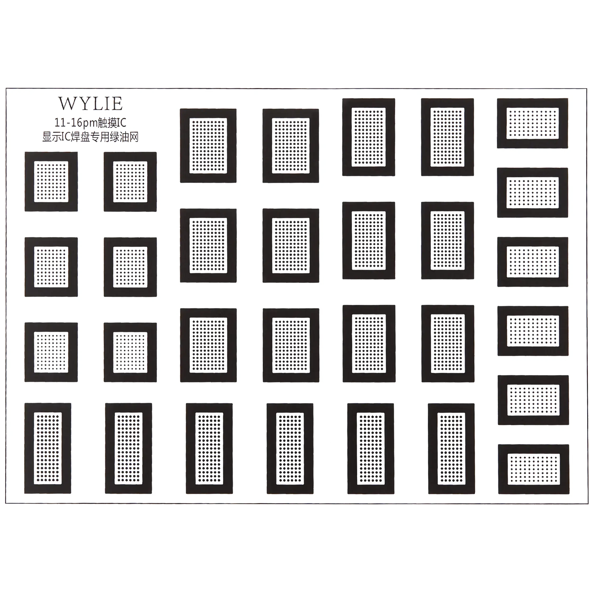 Touch / Display IC Dedicated Verde Oil Mesh per iPhone 11 to 16 Pro Max