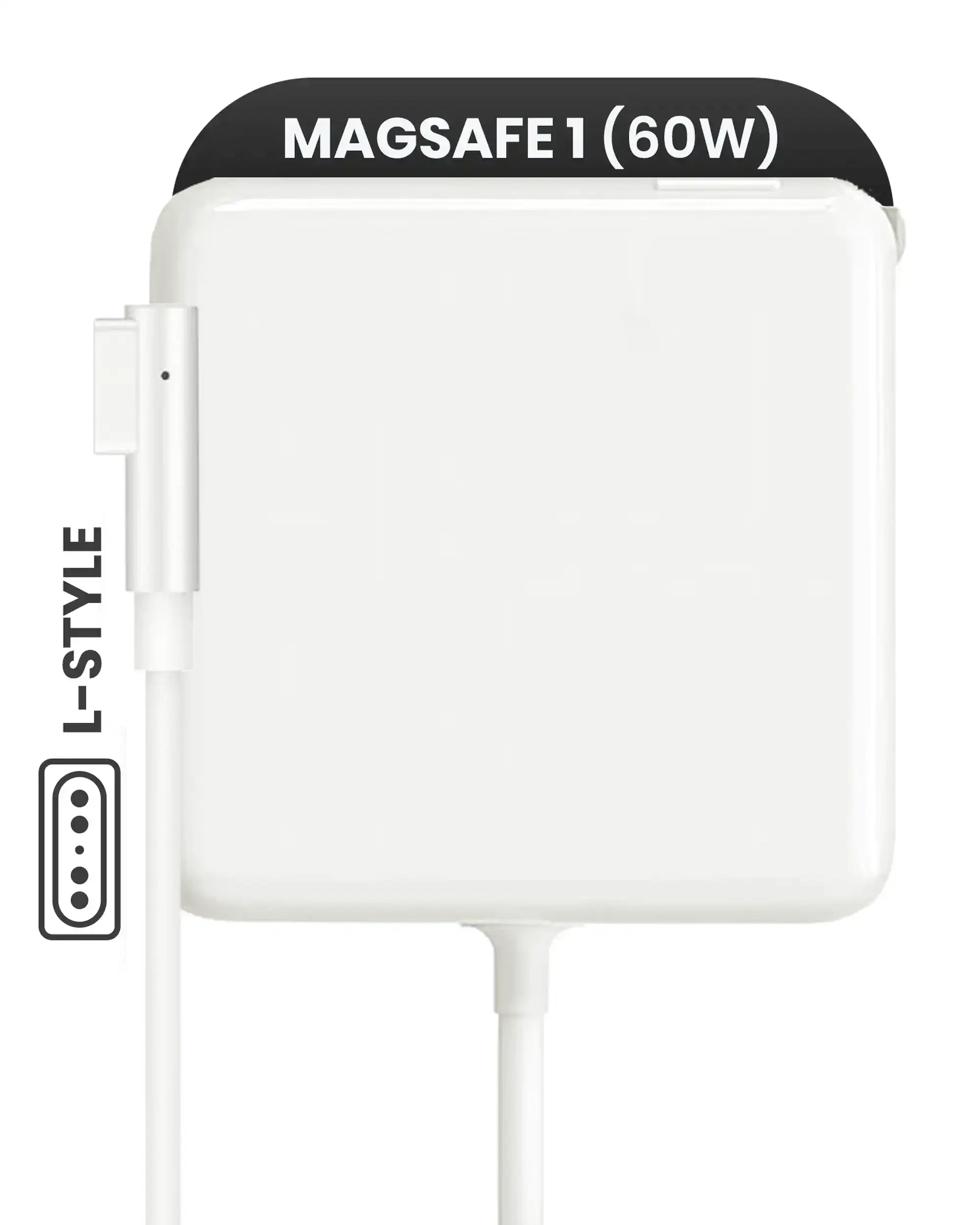 Apple 60W MagSafe 1 Wall Adapter (L-Style) (A1344) (US Version) (Service Pack grado A, Bulk confezioneaging)