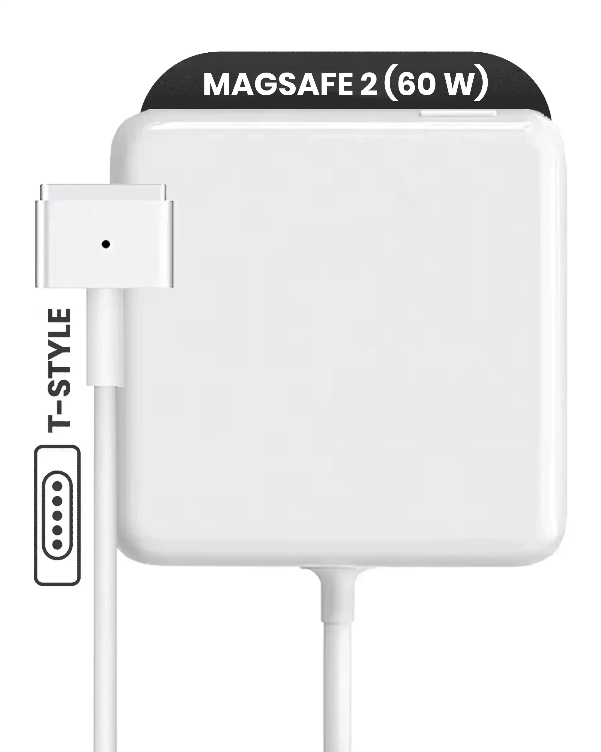 Apple 60W MagSafe 2 Wall Adapter (T-Style) (Service Pack Brand New, Bulk confezioneaging)