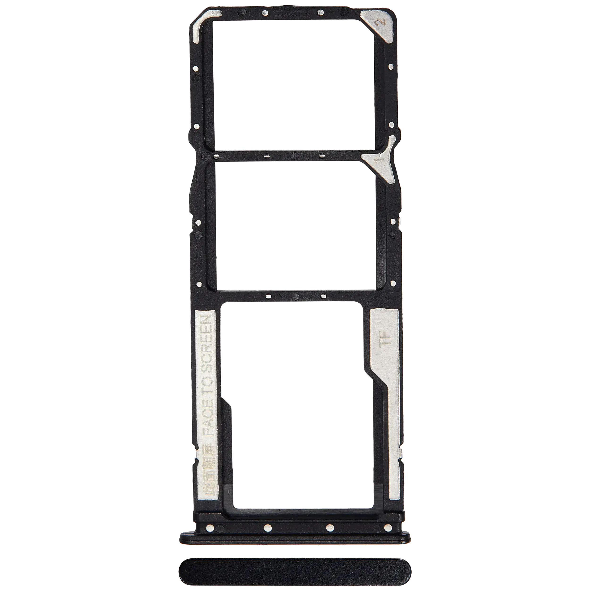 Carrellino doppia SIM per Xiaomi Redmi 11 Prime 5G / Note 11E 5G (Thunder Nero)