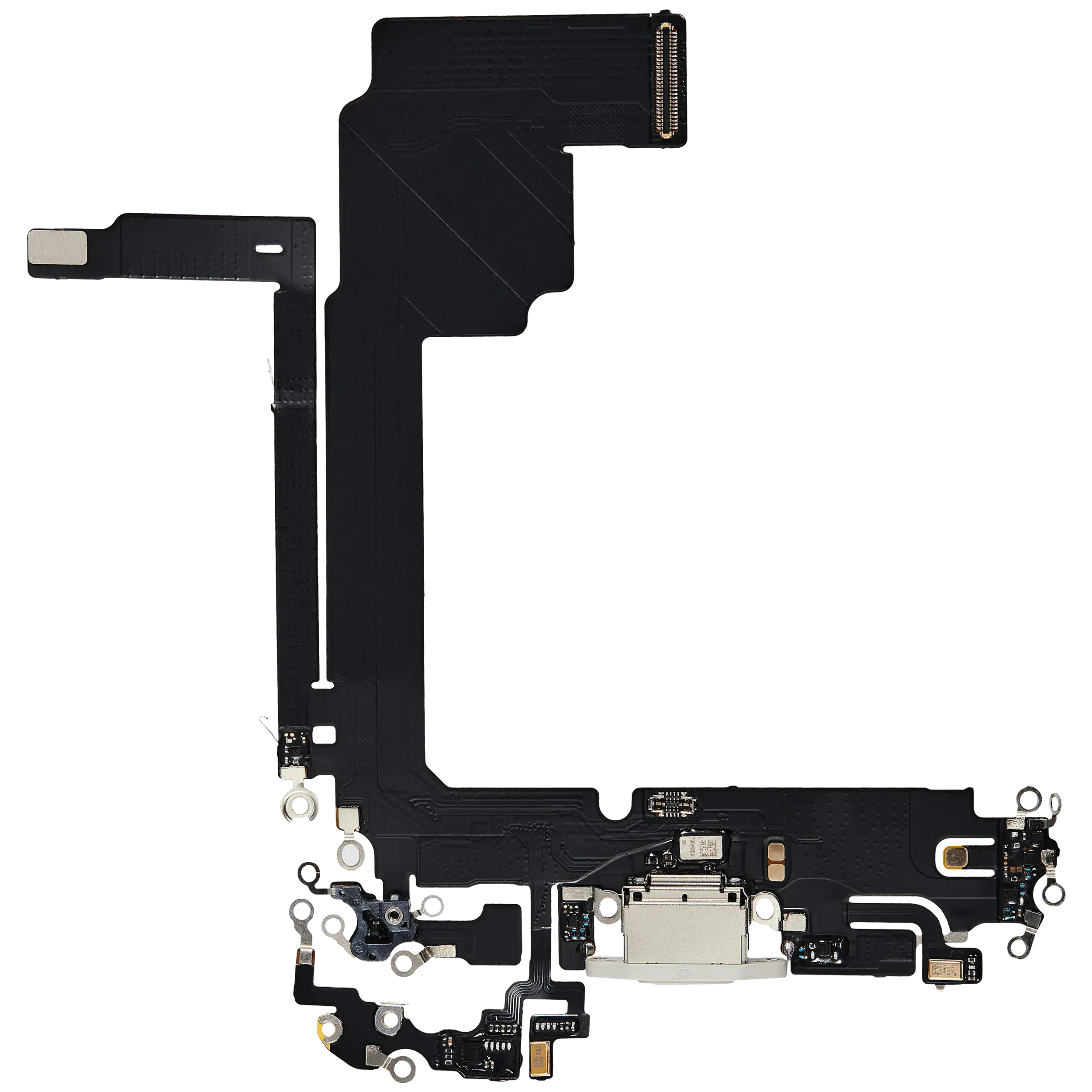 Flat connettore di ricarica per iPhone 15 Pro Max (Aftermarket Plus) (Titanio bianco)