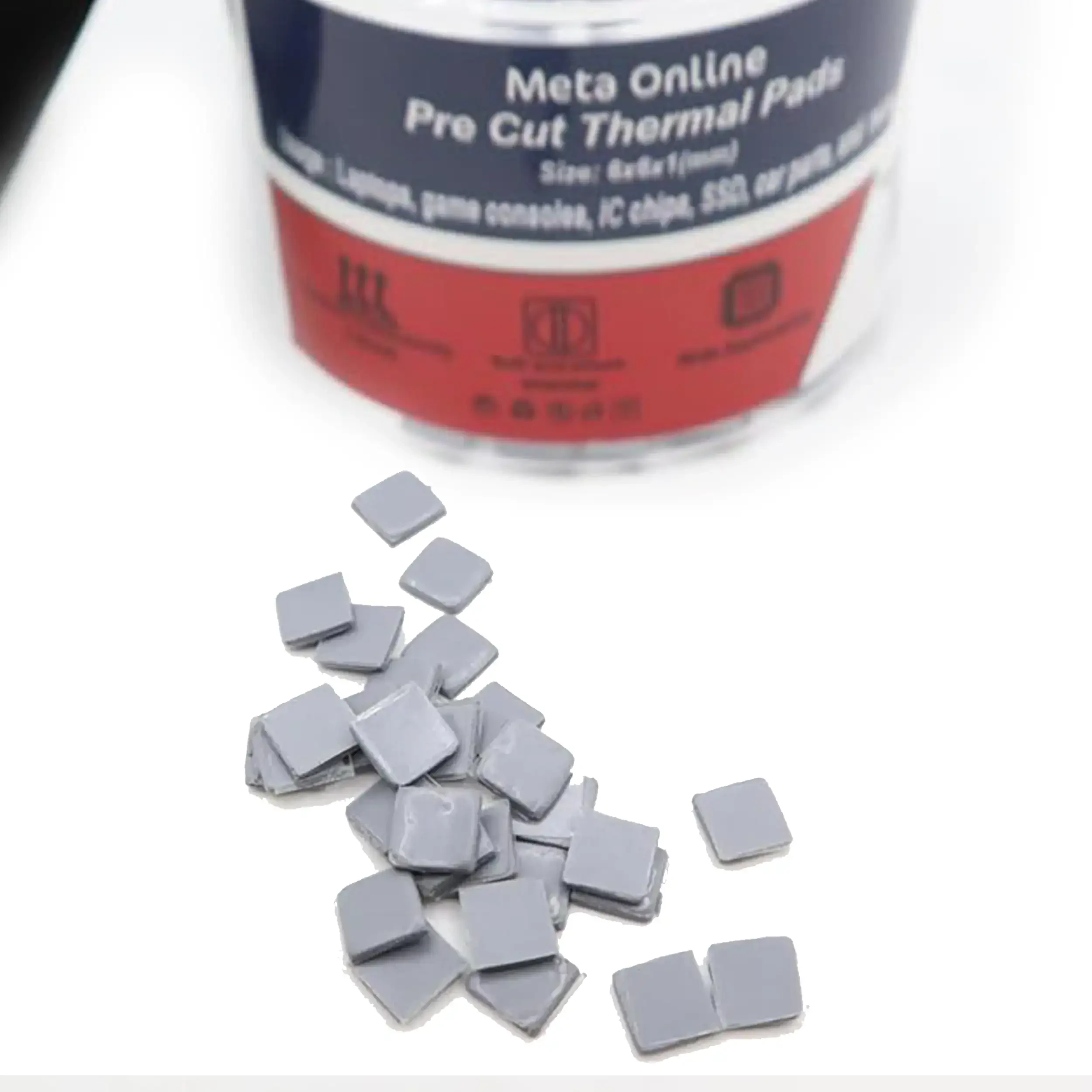 Pre Cut Thermal Pads Mosfet Coil (6 x 6 x 1 mm) (100 pezzi) (PolarTronix)