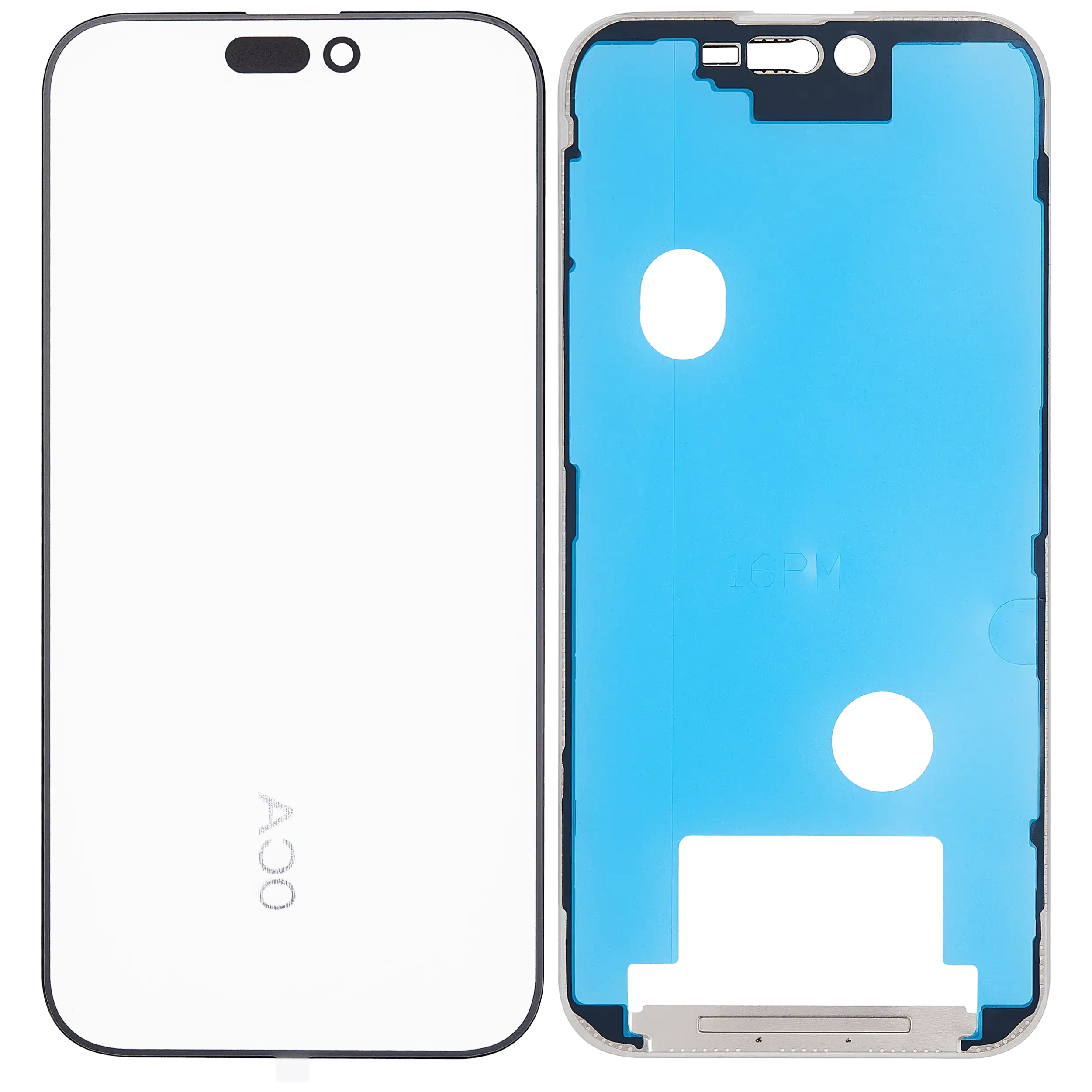 3 in 1 (Vetro con OCA preinstallato + Frame) per iPhone 16 Pro Max (OCA Master)