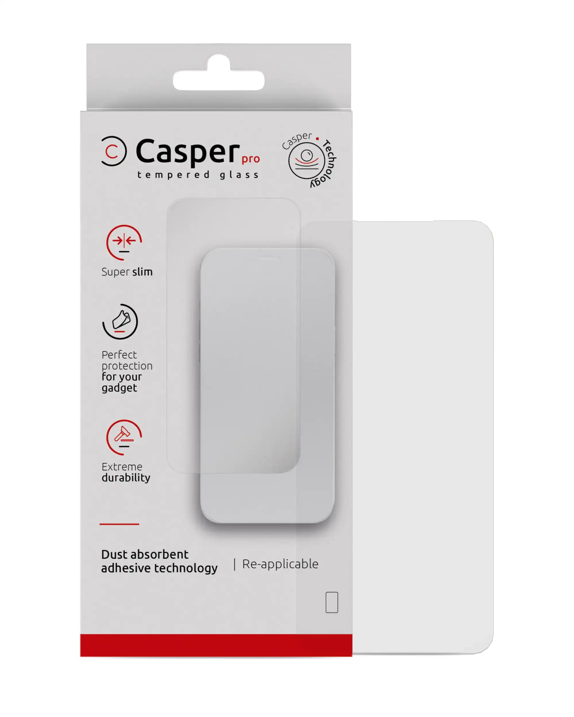 Casper Pro Vetro temperato per Samsung Galaxy S25 Ultra 5G (confezione retail) (Trasparente)