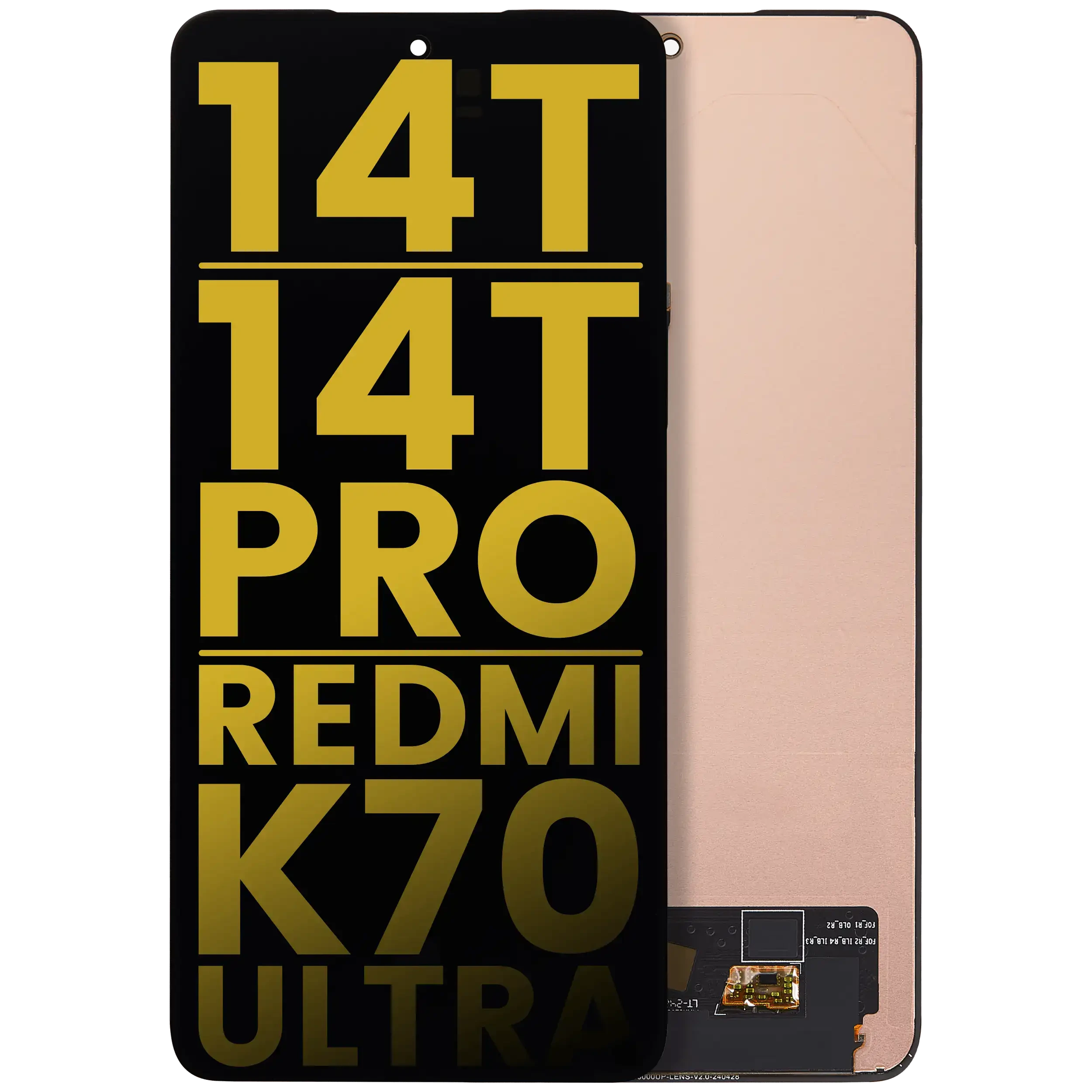 Display OLED completo senza Frame per Xiaomi 14T / 14T Pro / Redmi K70 Ultra (Refurbished) (tutti i colori)