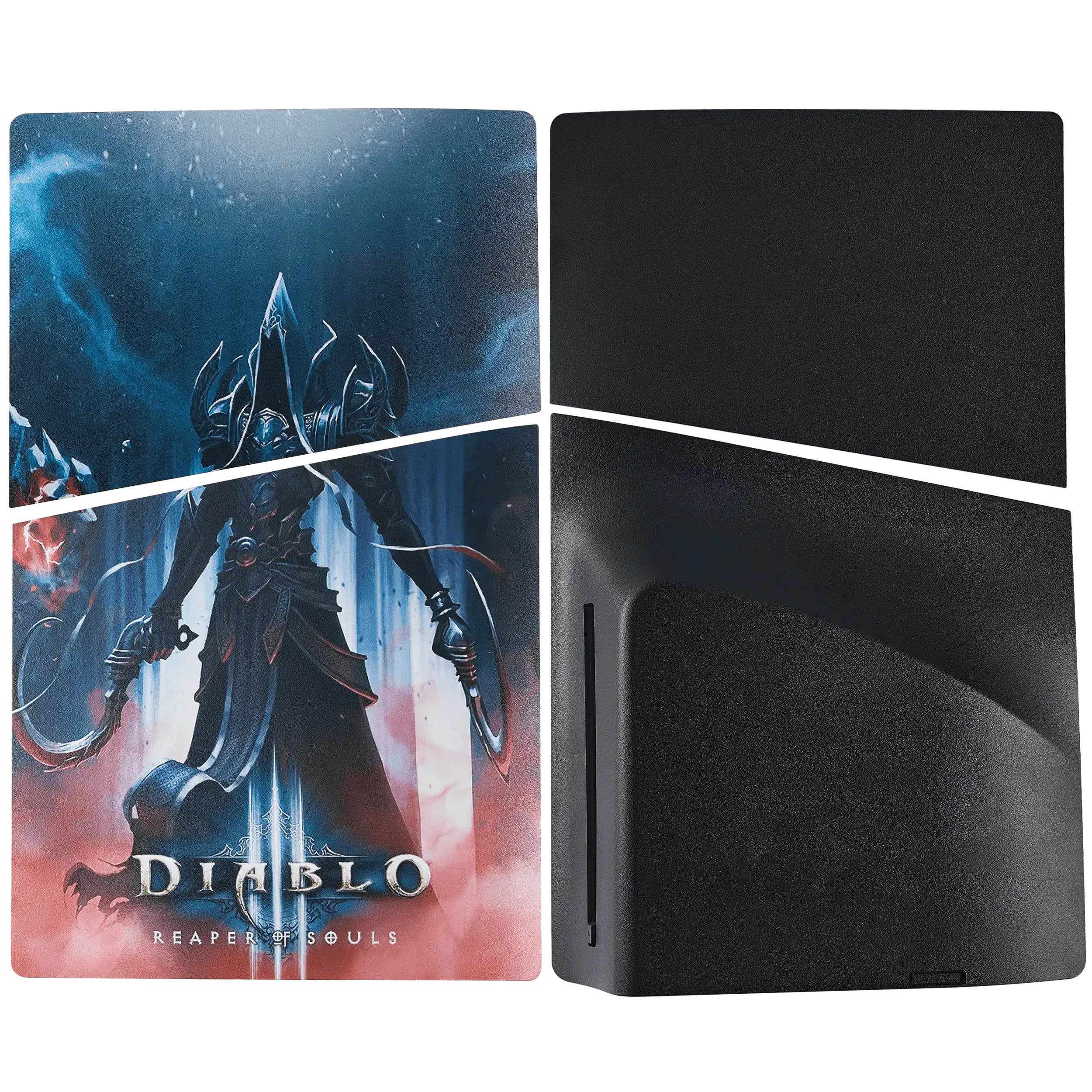 Faceplate Cover (Top e Bottom) per Sony PlayStation 5 Slim Disc Edition (Diablo Reaper Of Souls)