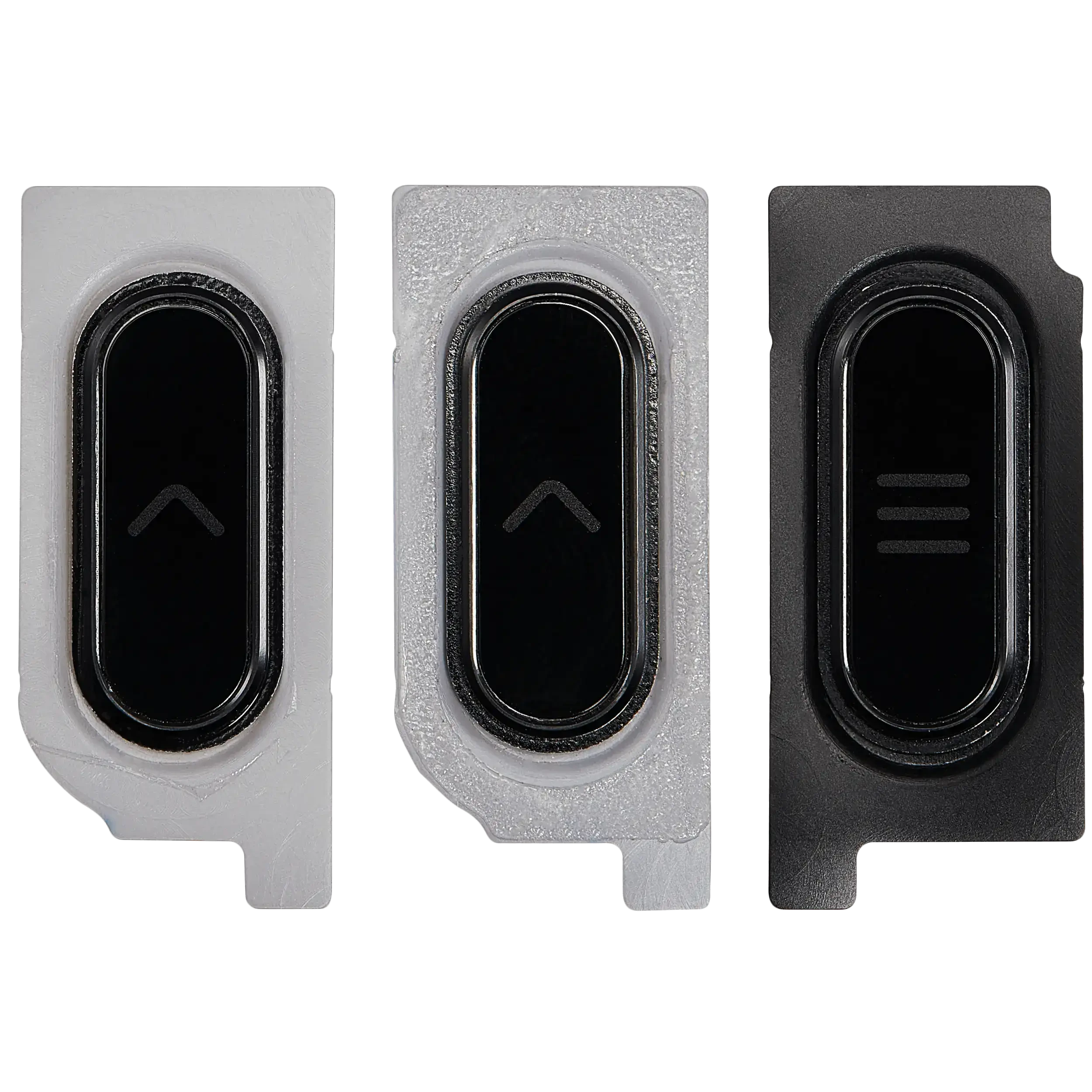 Tasto Home per Samsung Galaxy Tab Active Pro 10.1" (T545 / T540 / T547) (2019) (Nero) (3 set pezzi)