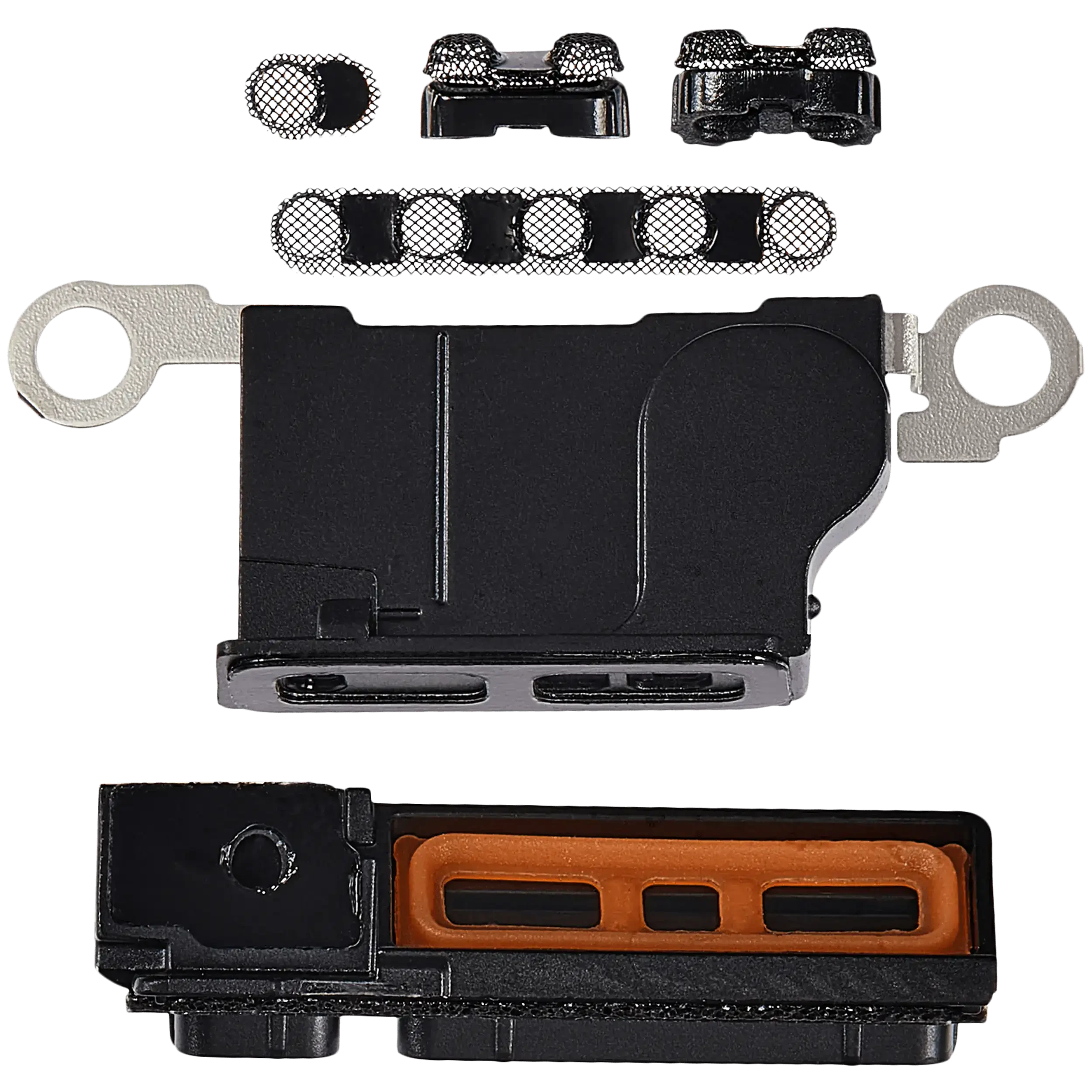 Altoparlante / Mic Mesh per iPhone 16 Pro Max (Titanio nero) (10 pezzi)