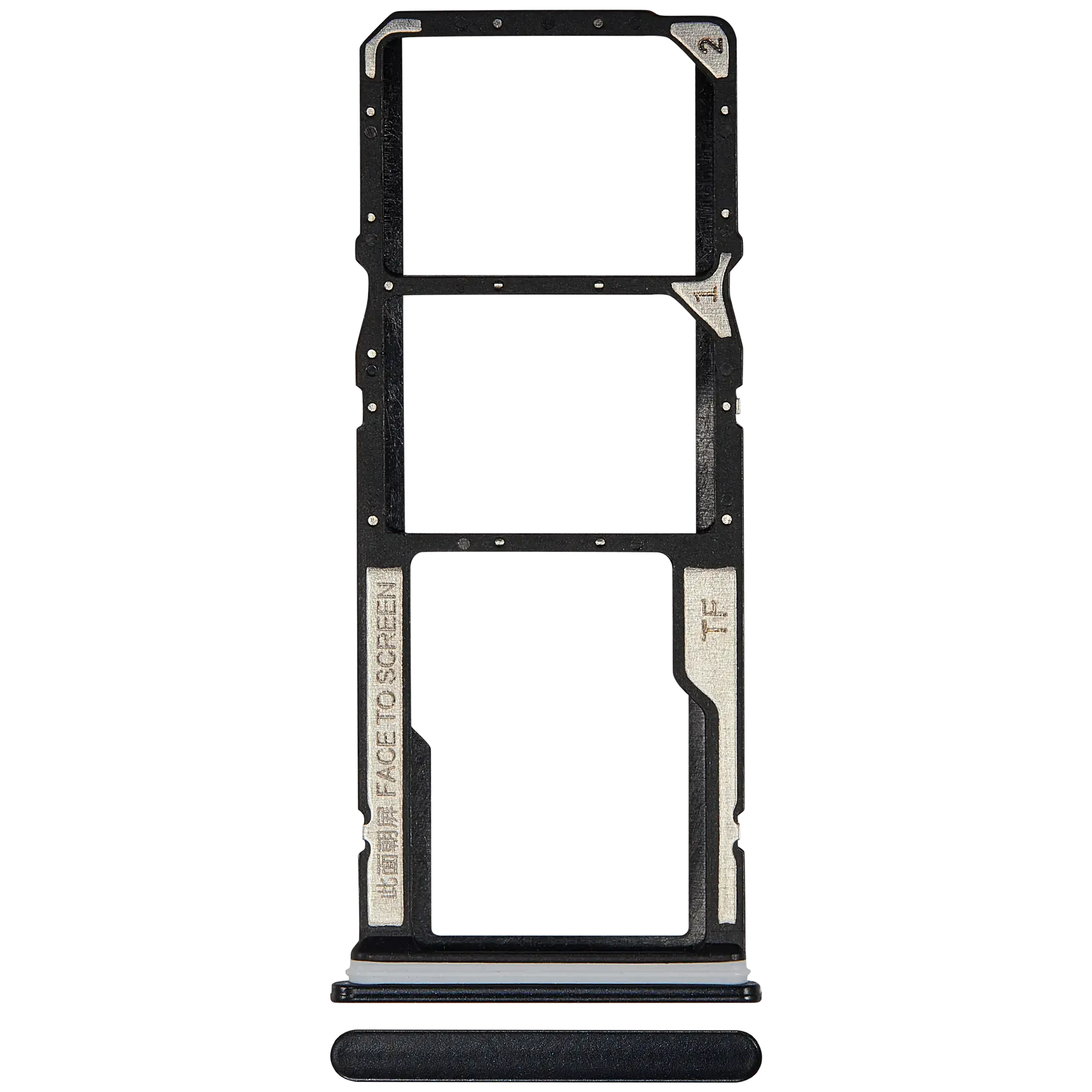 Carrellino SIM per Xiaomi Redmi 10A (Charcoal Nero)