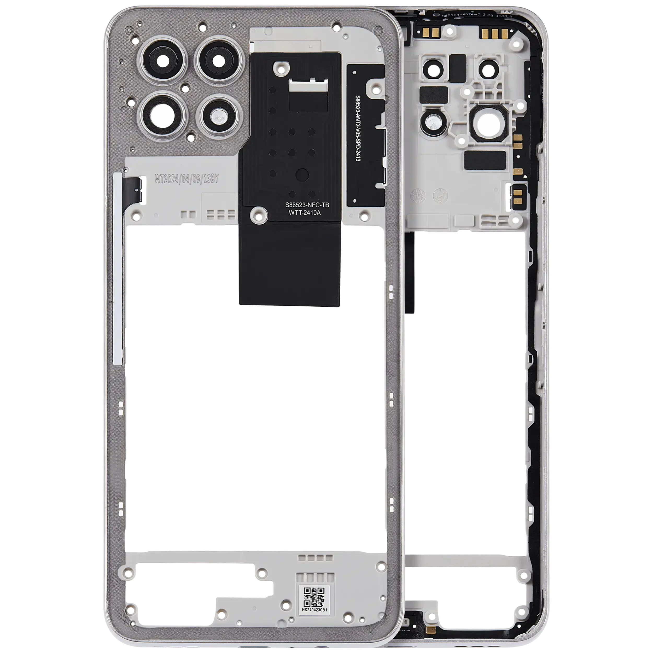 Frame centrale per T-Mobile Revvl 7 (Arctic Grigio)