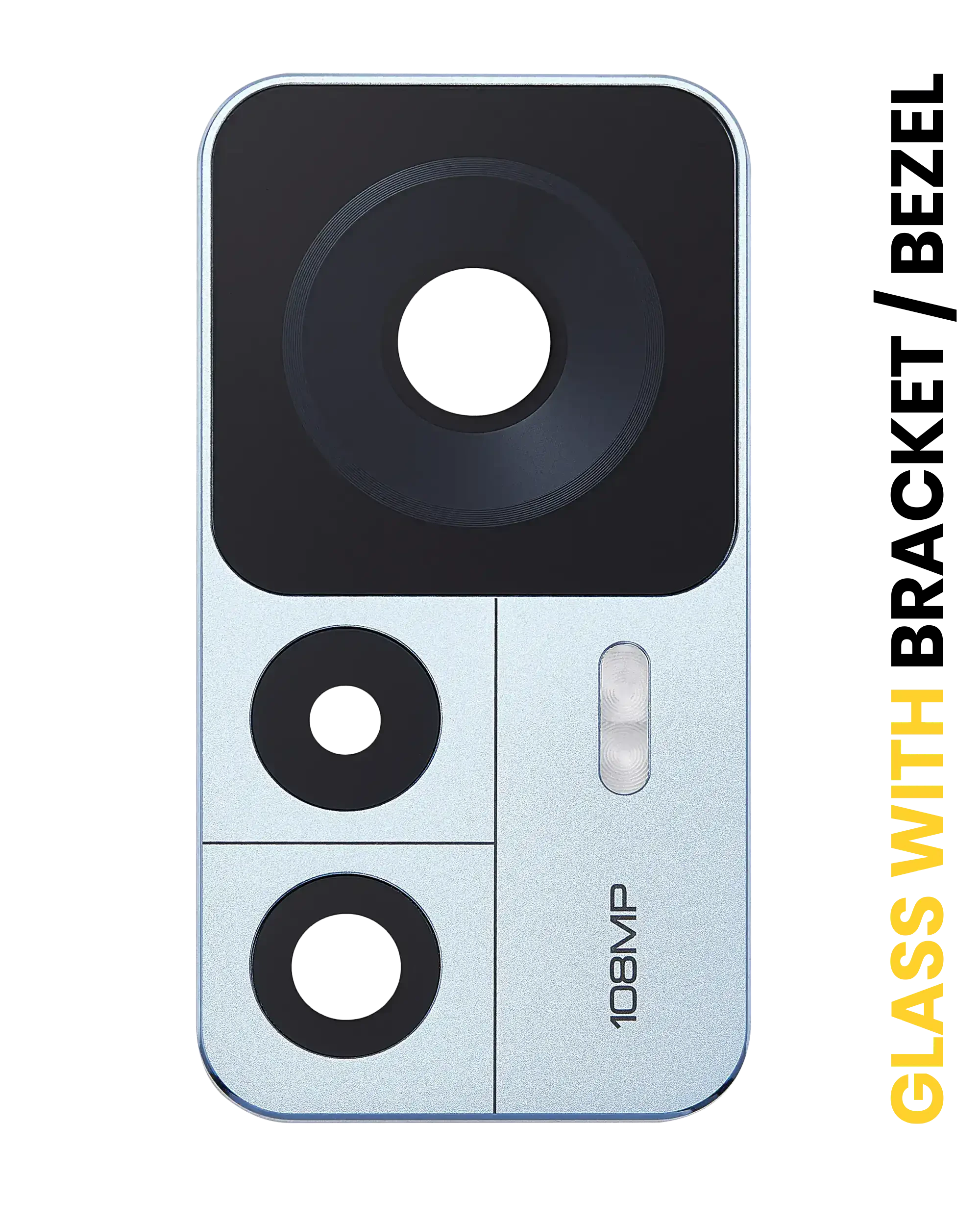 Lente fotocamera posteriore con staffa / Cornice Fo Xiaomi 12T (2 set pezzi) (Blu)