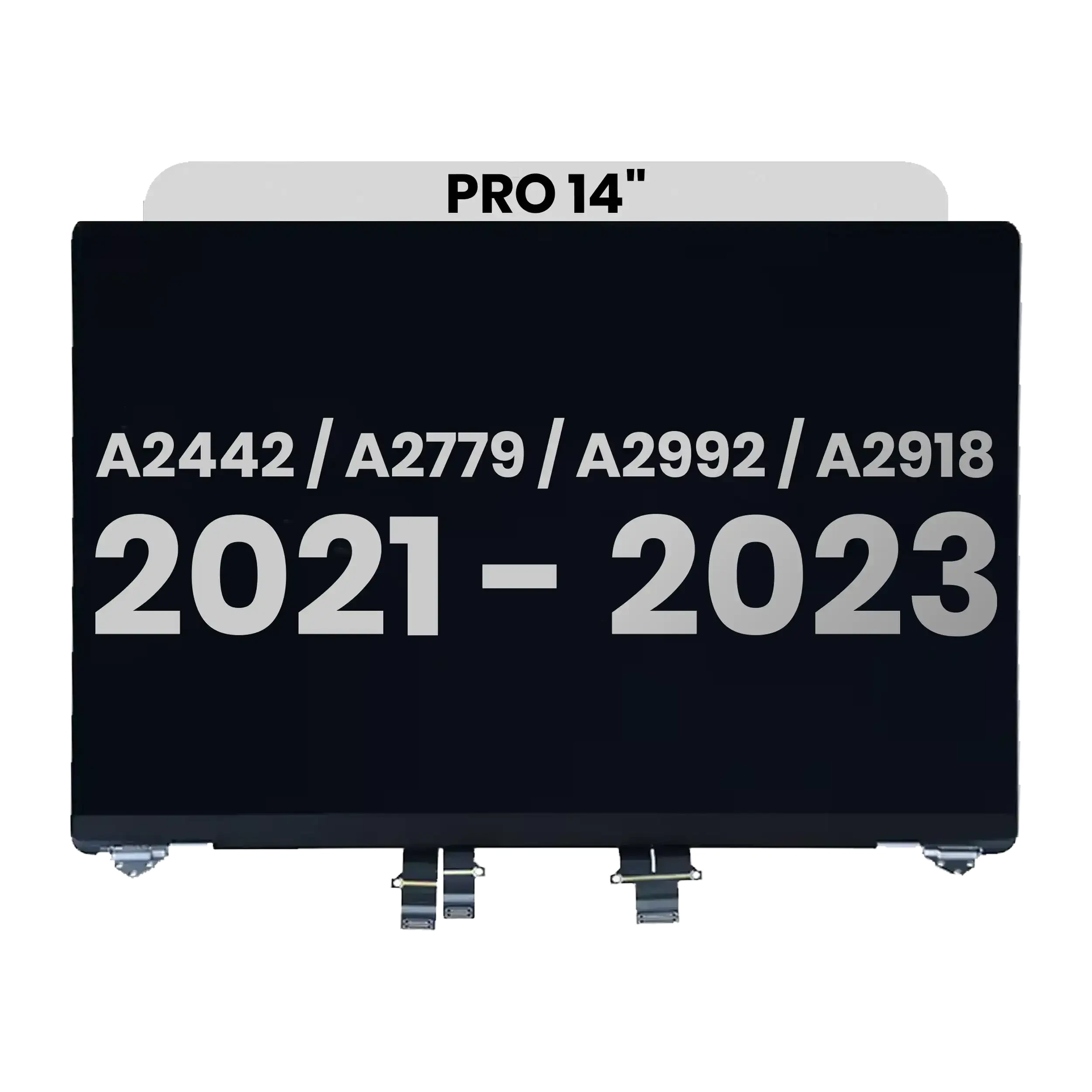 Display LCD completo per MacBook Pro 14" (A2442 / Late 2021) / (A2779 / Late 2023 ) / (A2992 / Late 2023) / (A2918 / Late 2023) (Used Service Pack Pull: Grade B) (Argento)